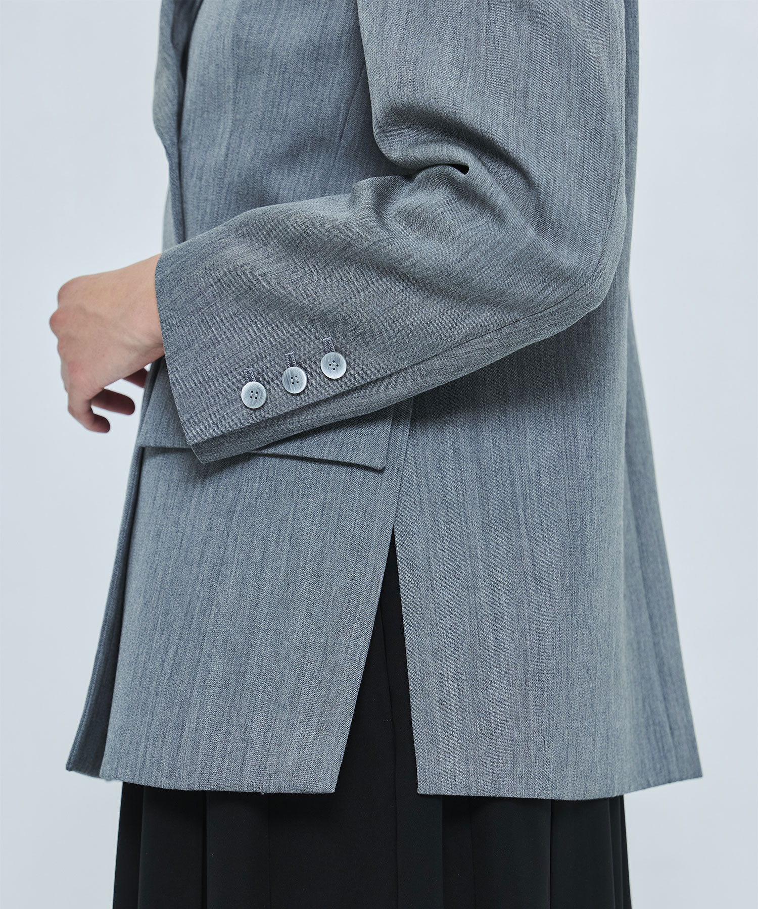 WIDE-SHOULDER DOUBLE JACKET ENFOLD