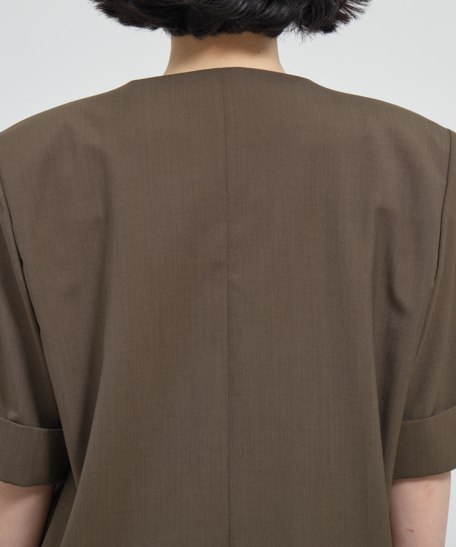 Harf Sleeve Collarless Jacket THE TOKYO