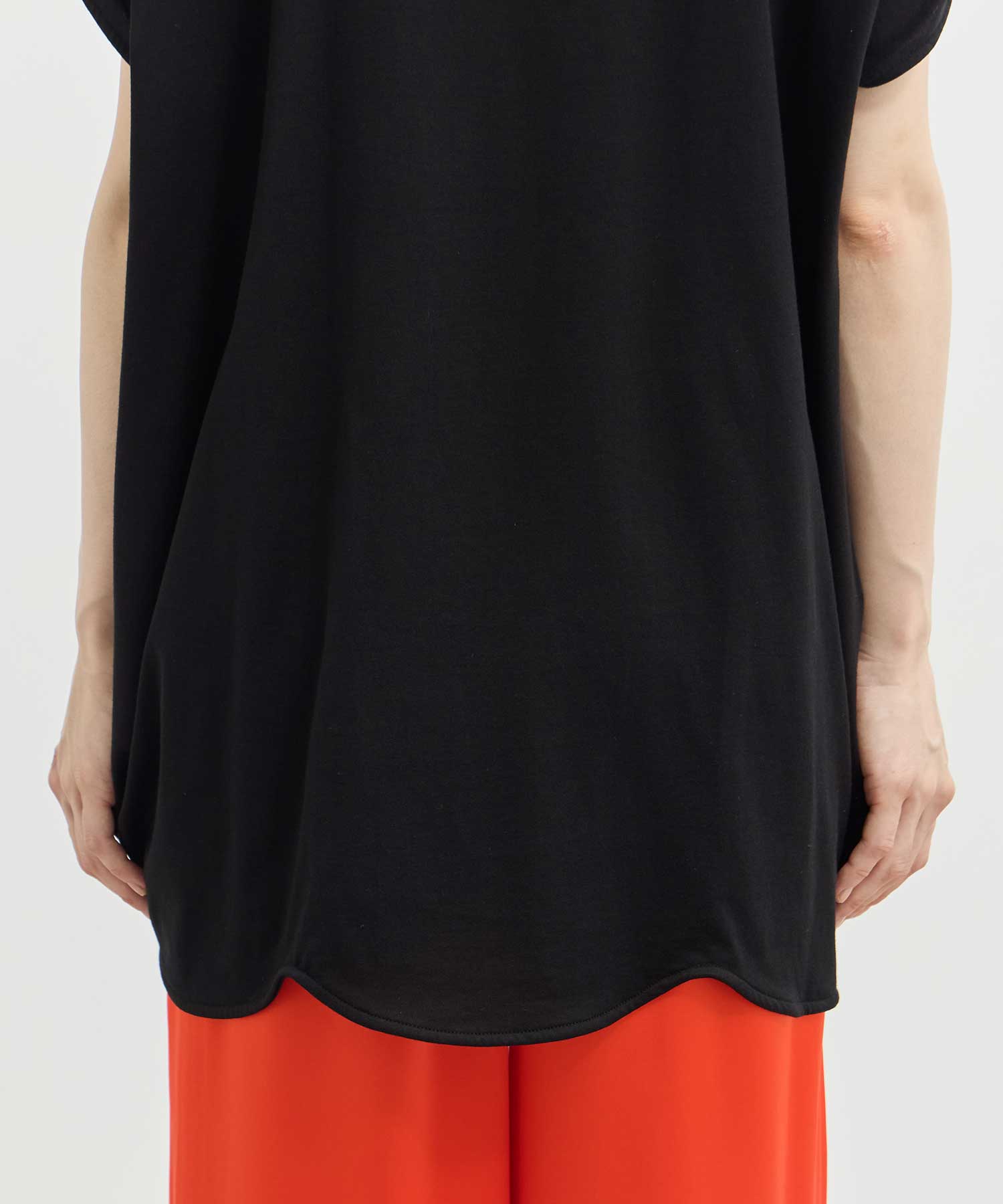 SCALLOP WIDE T-SHIRT ENFOLD