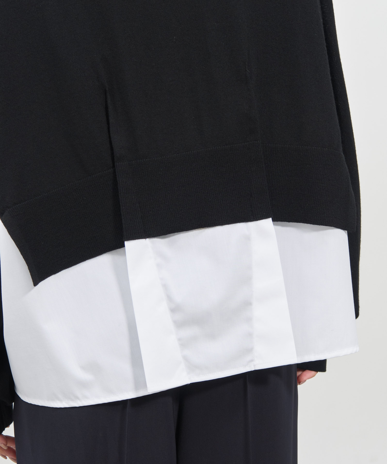 FAKE-LAYERED CARDIGAN ENFOLD