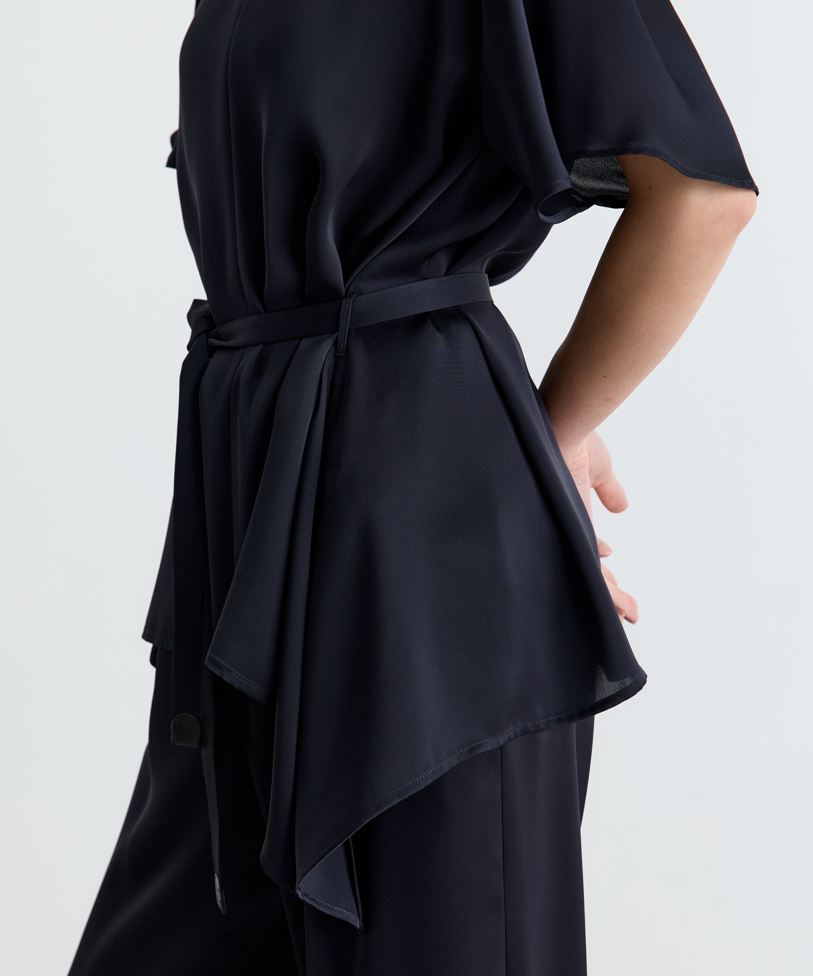 Satin Half Sleeve Blouse THE TOKYO