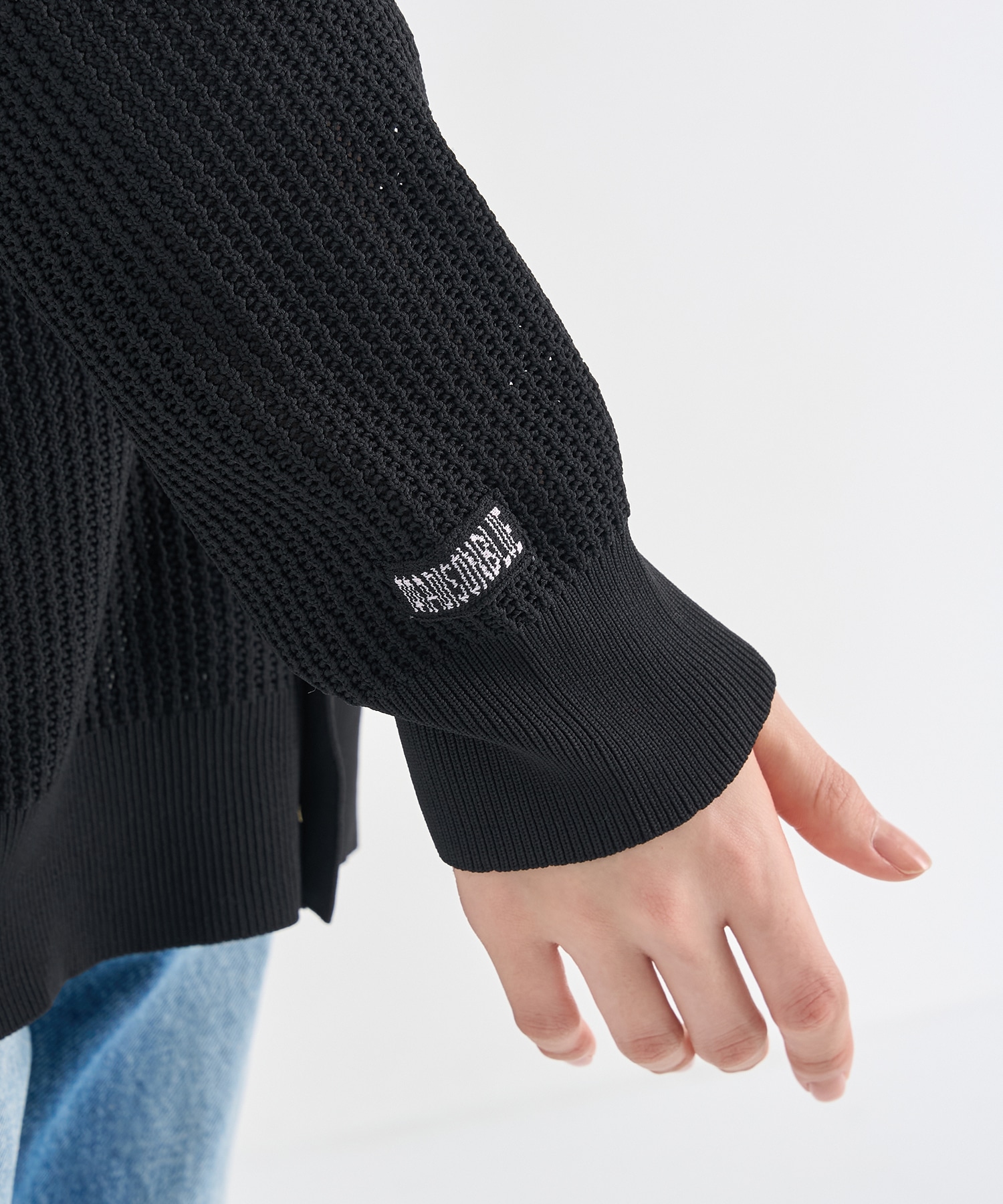 BIG KNIT V CD MESH MADISONBLUE