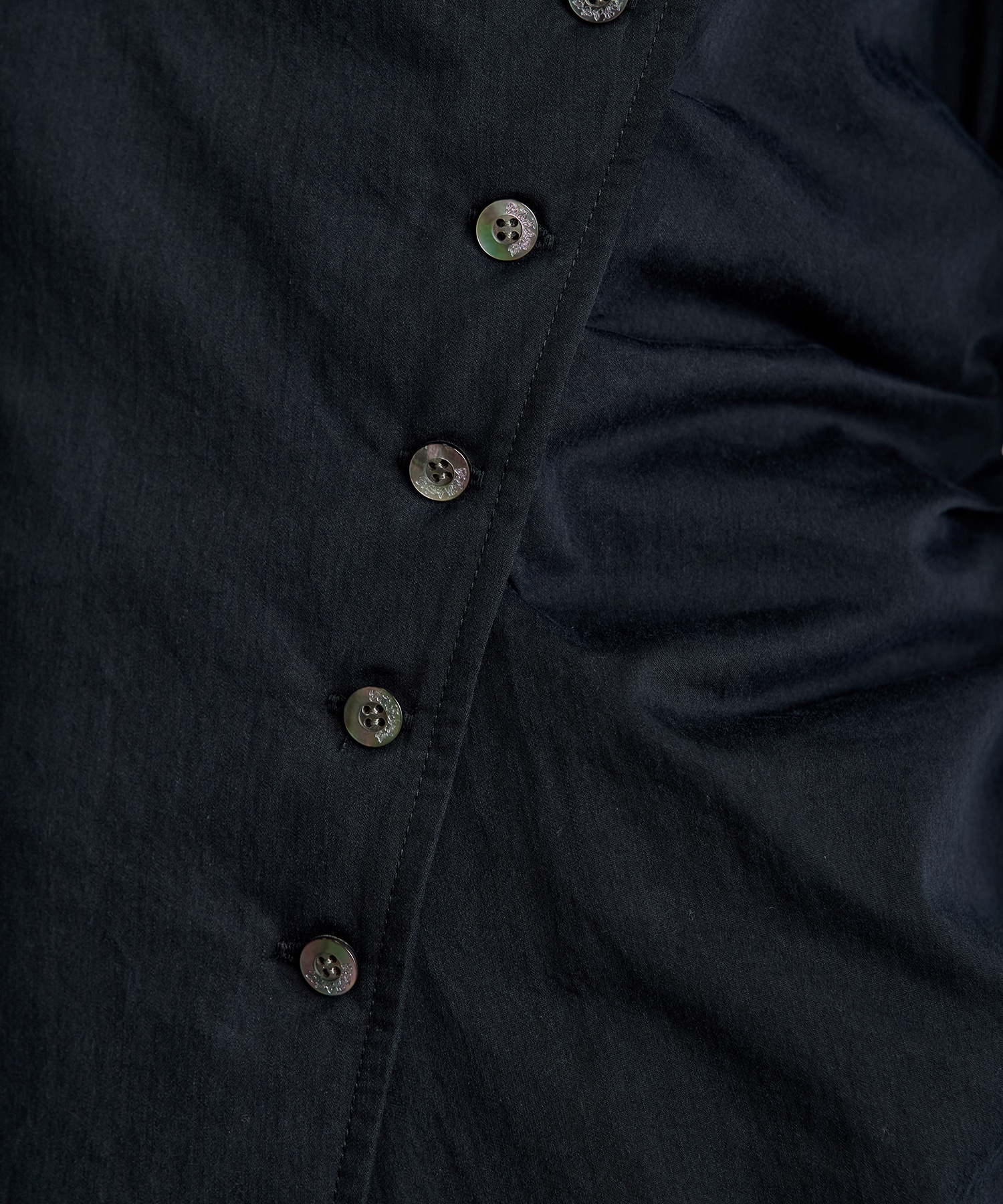 ORGANIC COTTON SCARF COLLAR BLOUSE FETICO