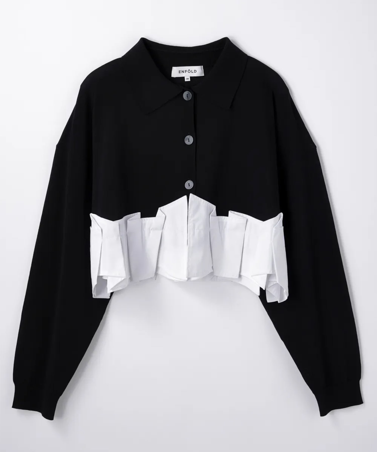 TACK DOCKING-HEM CARDIGAN ENFOLD