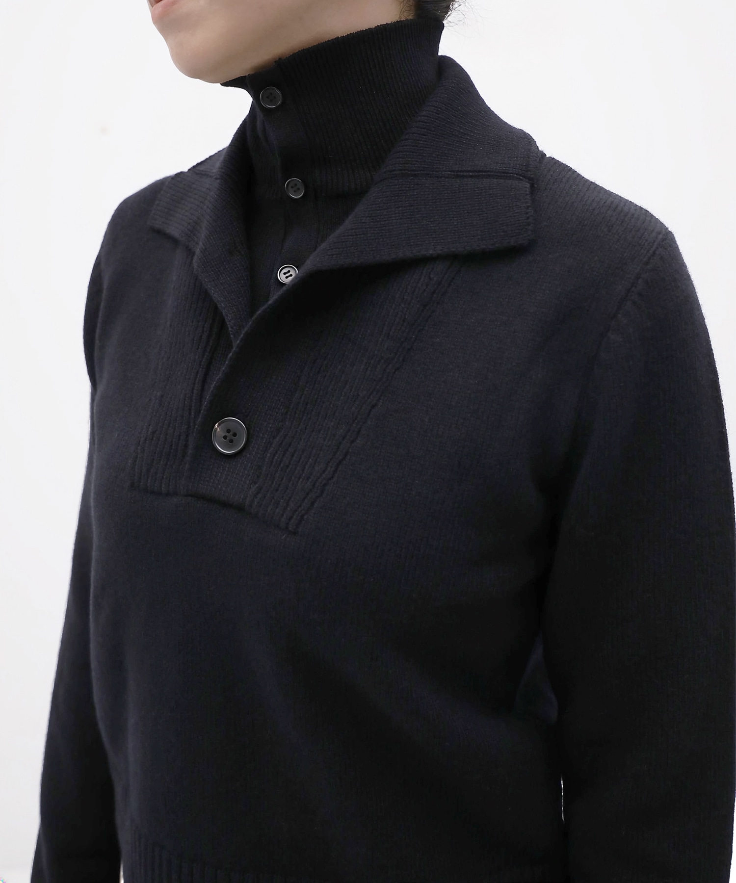 Lams Wool Knit Pullover KEISUKEYOSHIDA