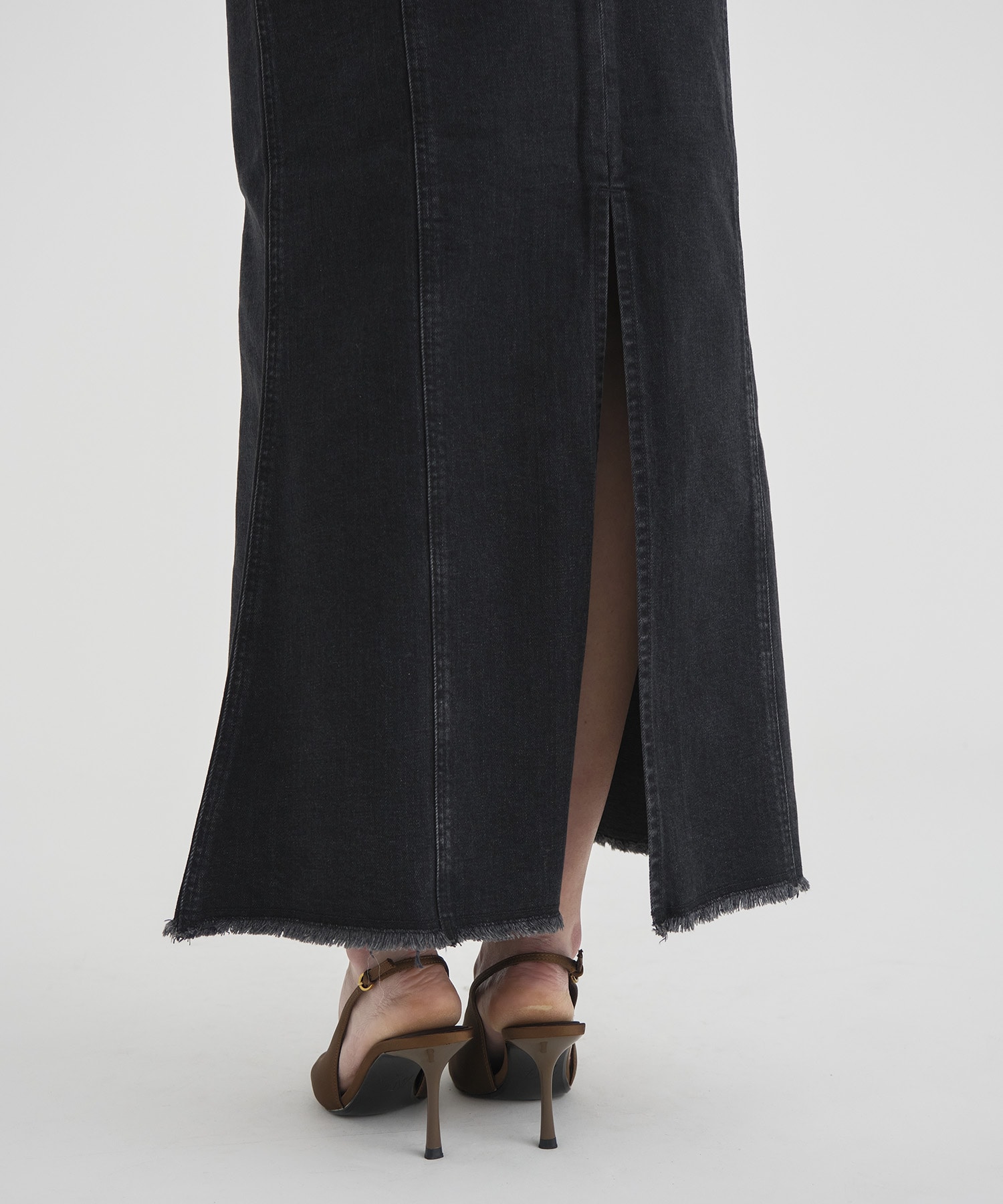 Cutting Stretch Denim Skirt RITAN