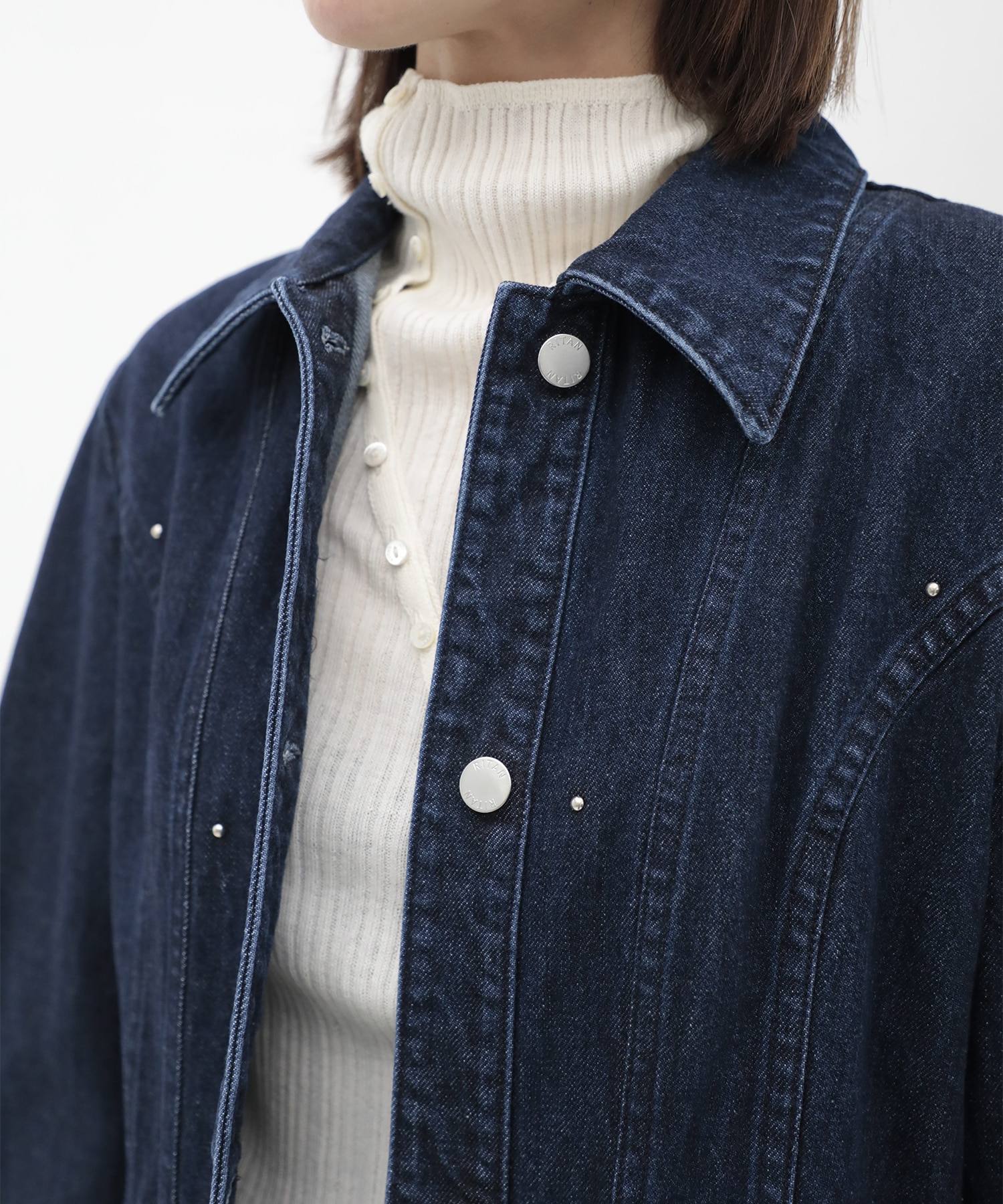 Motif Denim Jacket RITAN