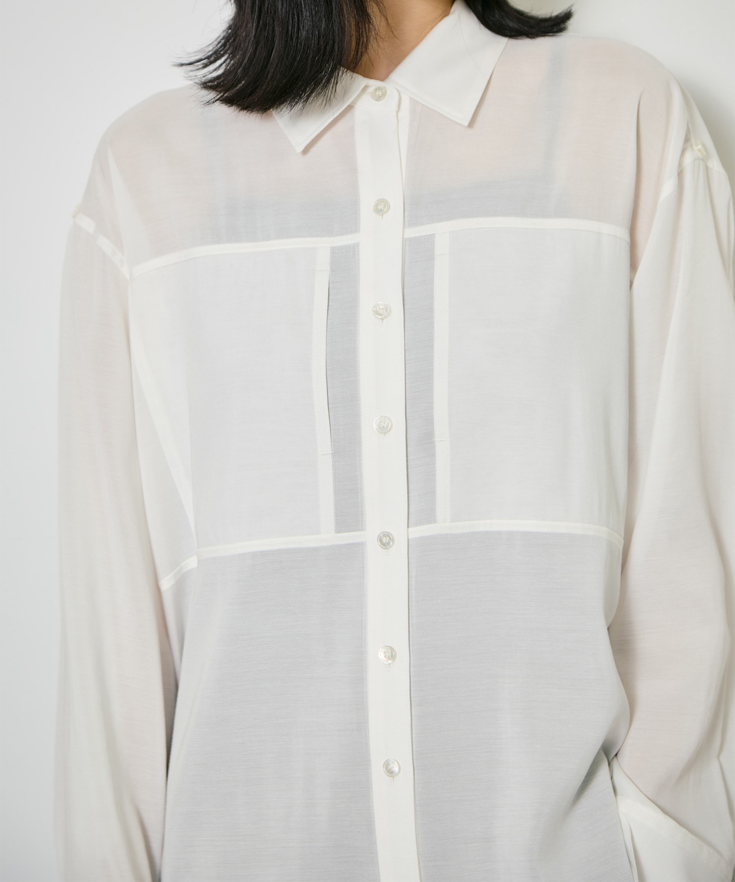 Silk Sheer Over Shirt CITY TOKYO