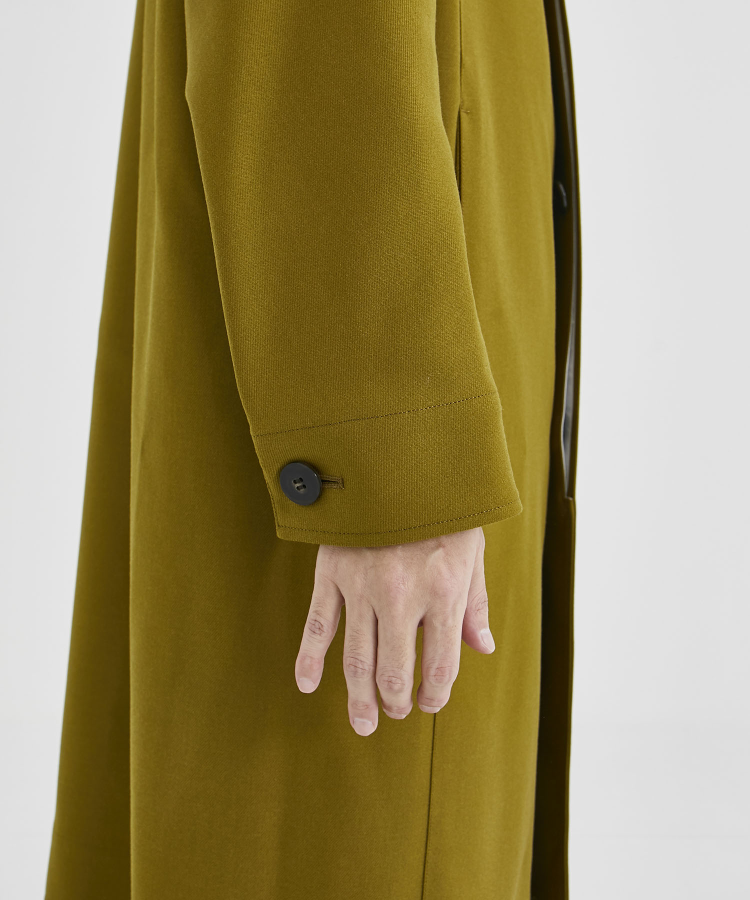 DARTED DOLMAN SLEEVE OVERCOAT WITH SPREAD COLLAR IN WOOL SER OVERCOAT