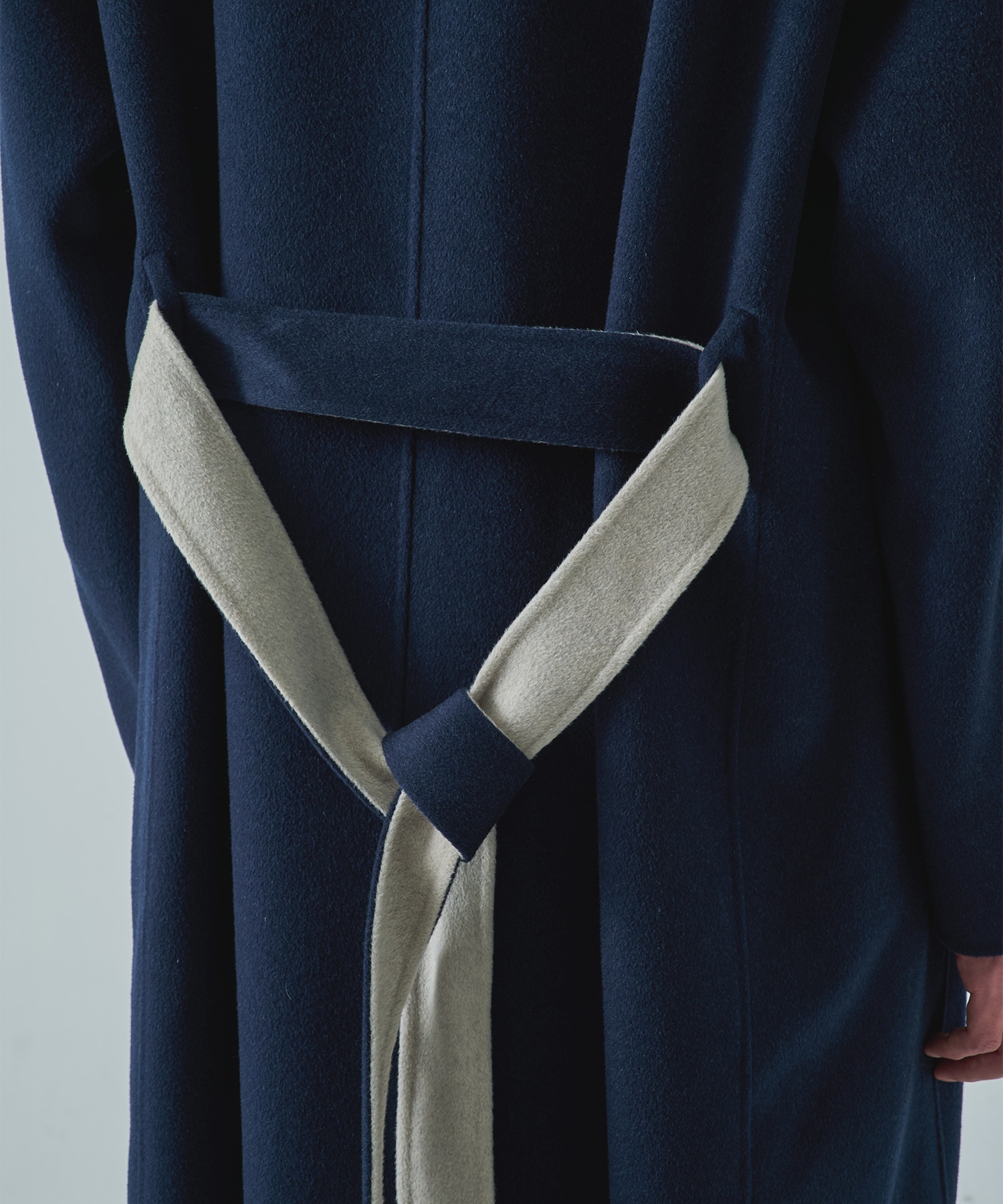 CASHMERE/SILK/WOOL STAND OVER COAT CASHMERE CASHMERE