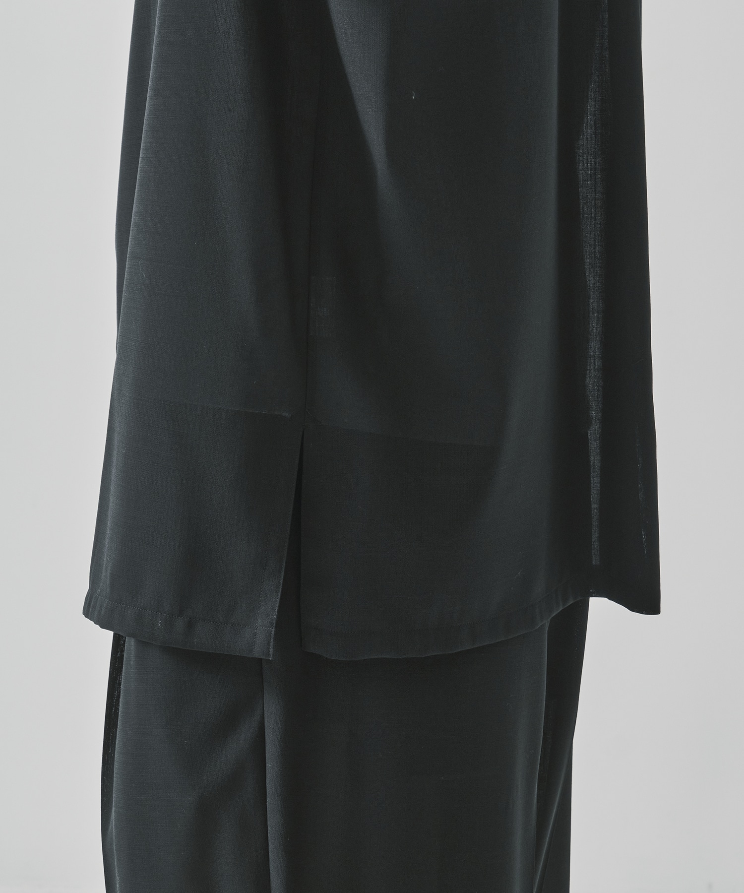 別注TWIST WOOL GAUZE LOOSE FIT SHIRT ATON