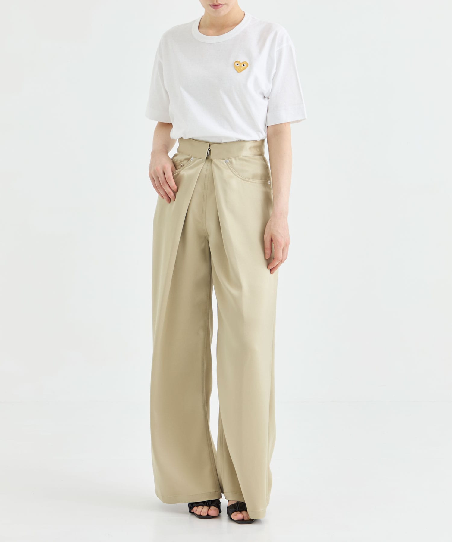 別注 SATIN WIDE PANTS JOHN LAWRENCE SULLIVAN