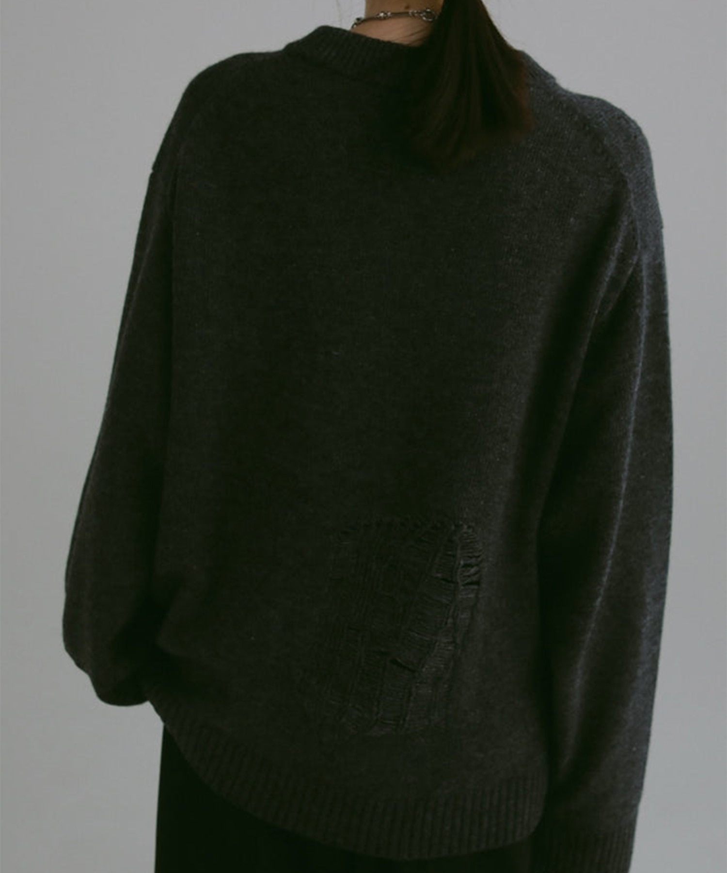 embroidery knit pullover Louren