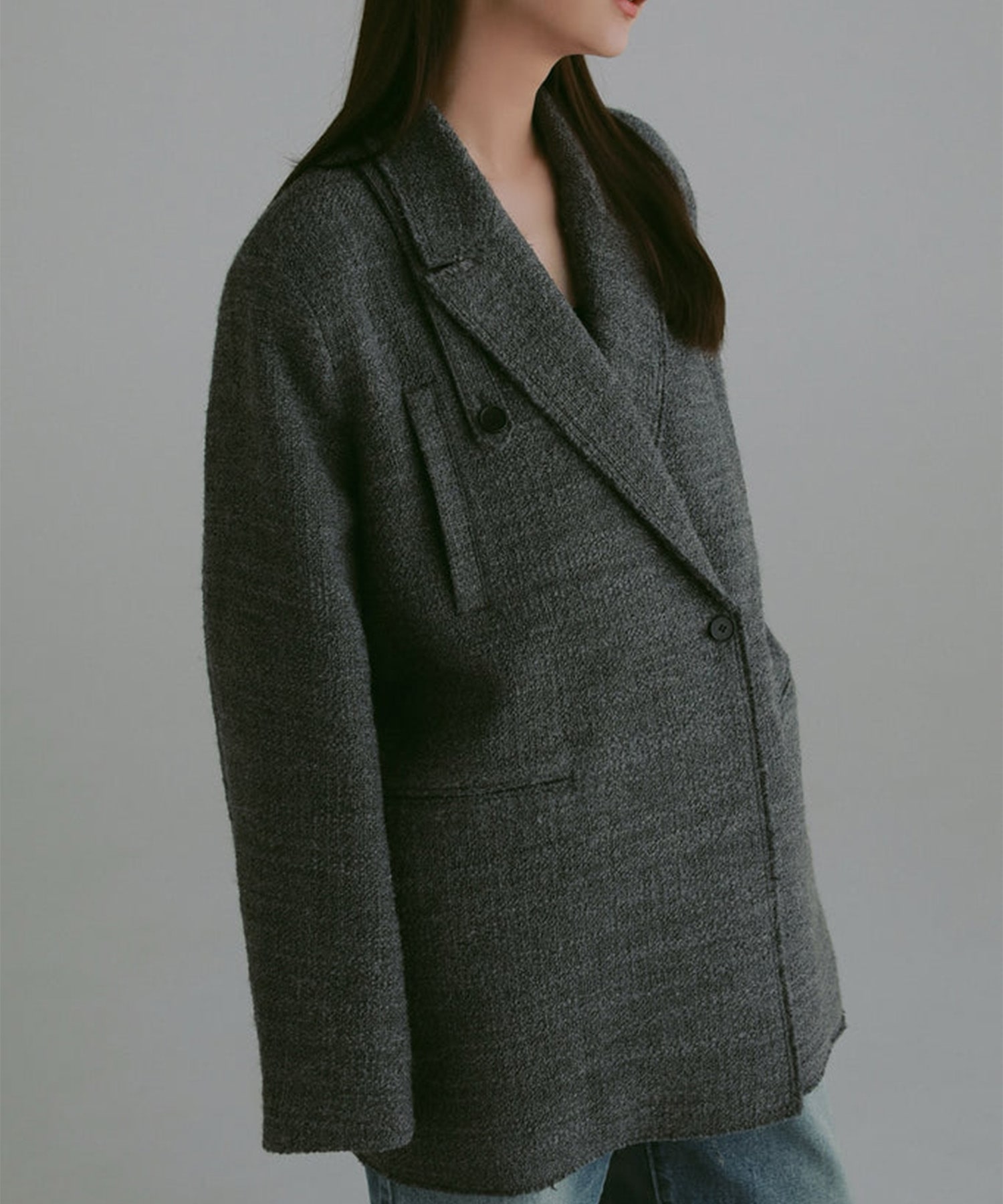 slab tweed classic jacket Louren