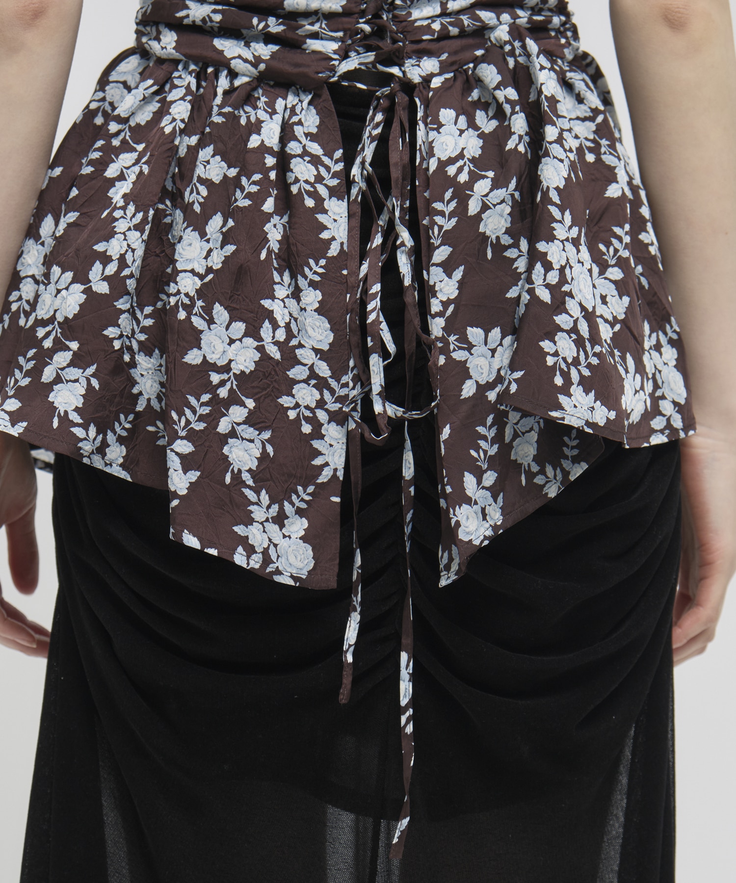 PUFF SLEEVE GATHERED BLOUSE FETICO