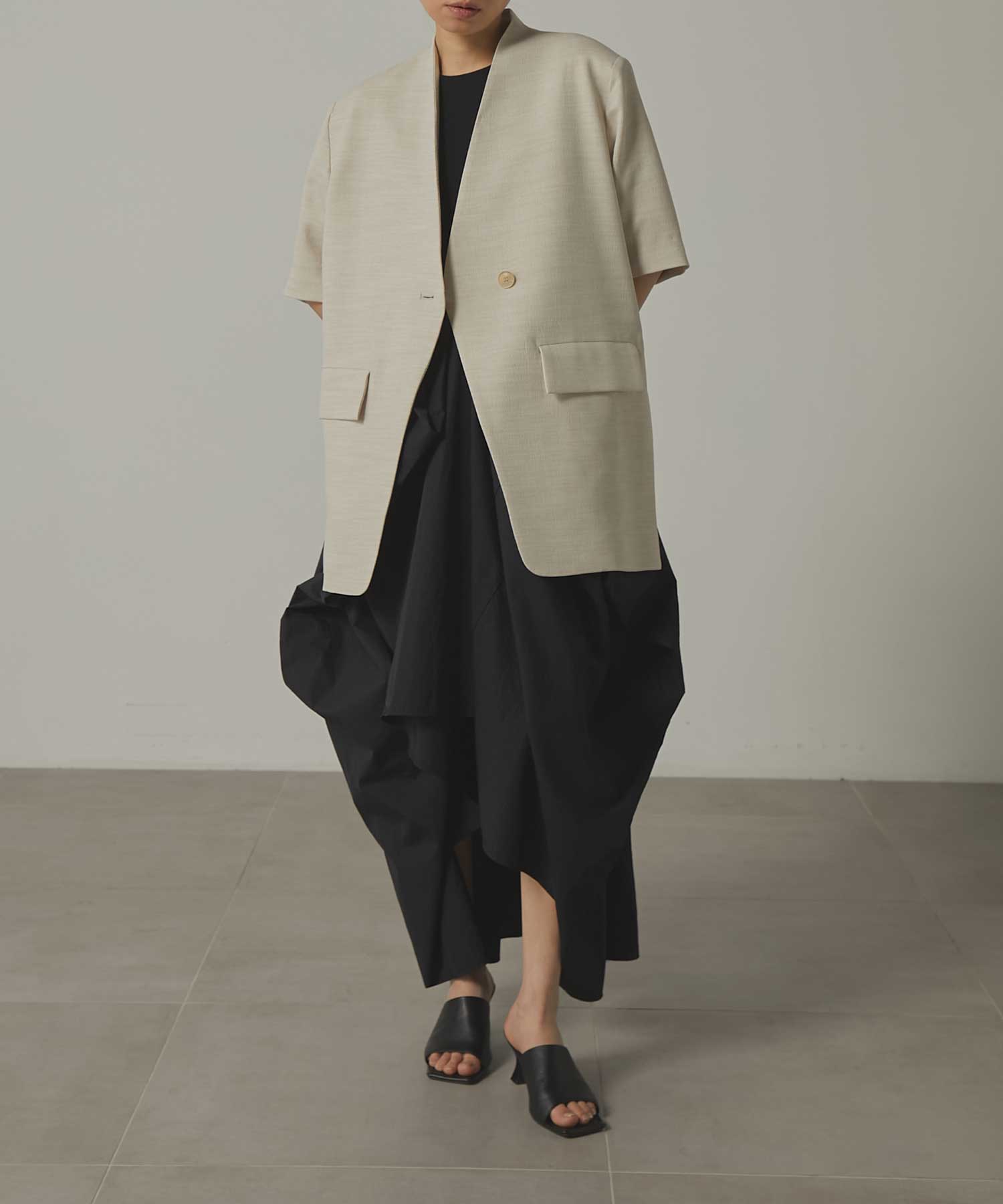 別注 docking coccon dress Louren