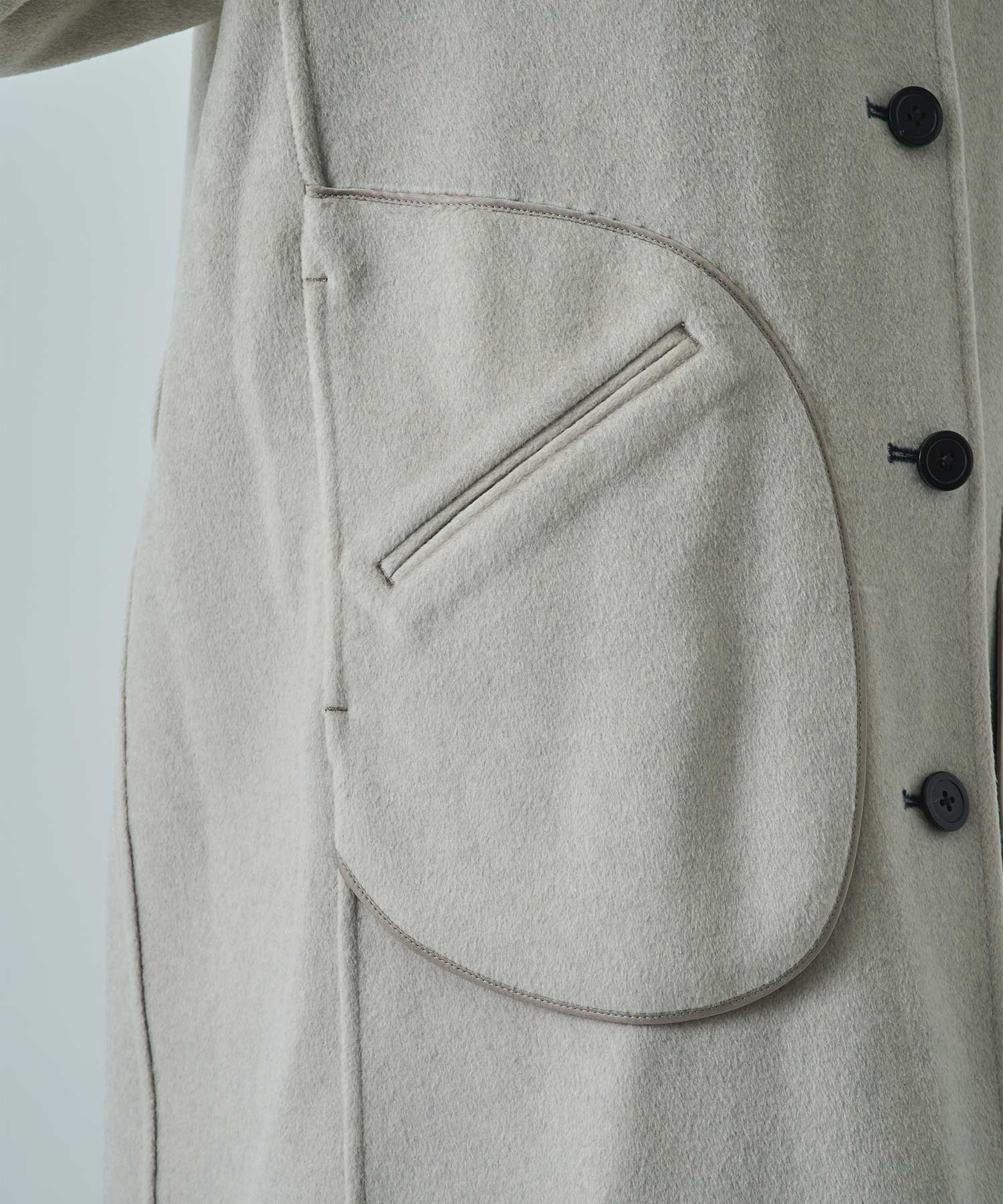 CASHMERE/SILK/WOOL STAND OVER COAT THE TOKYO