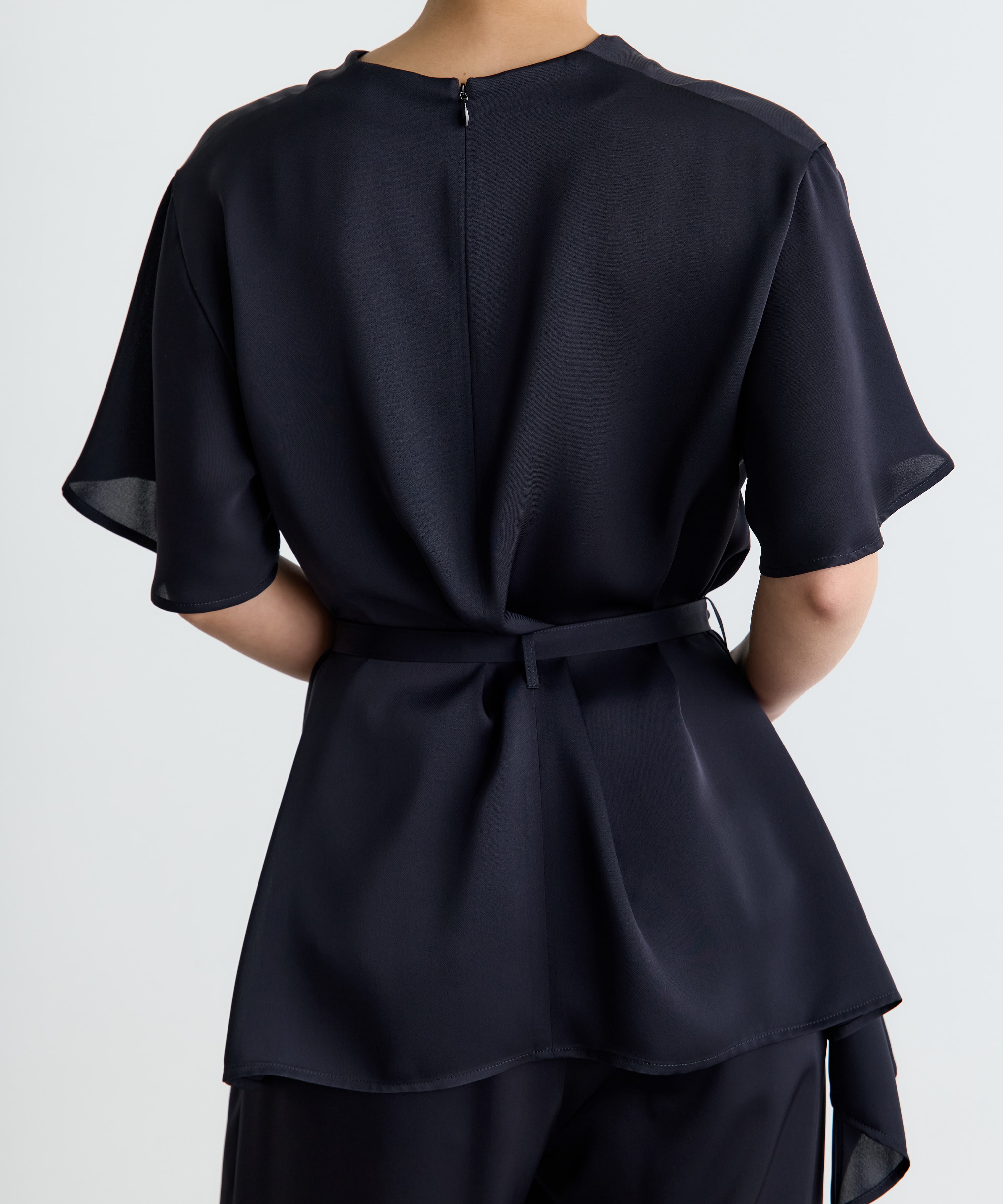 Satin Half Sleeve Blouse THE TOKYO