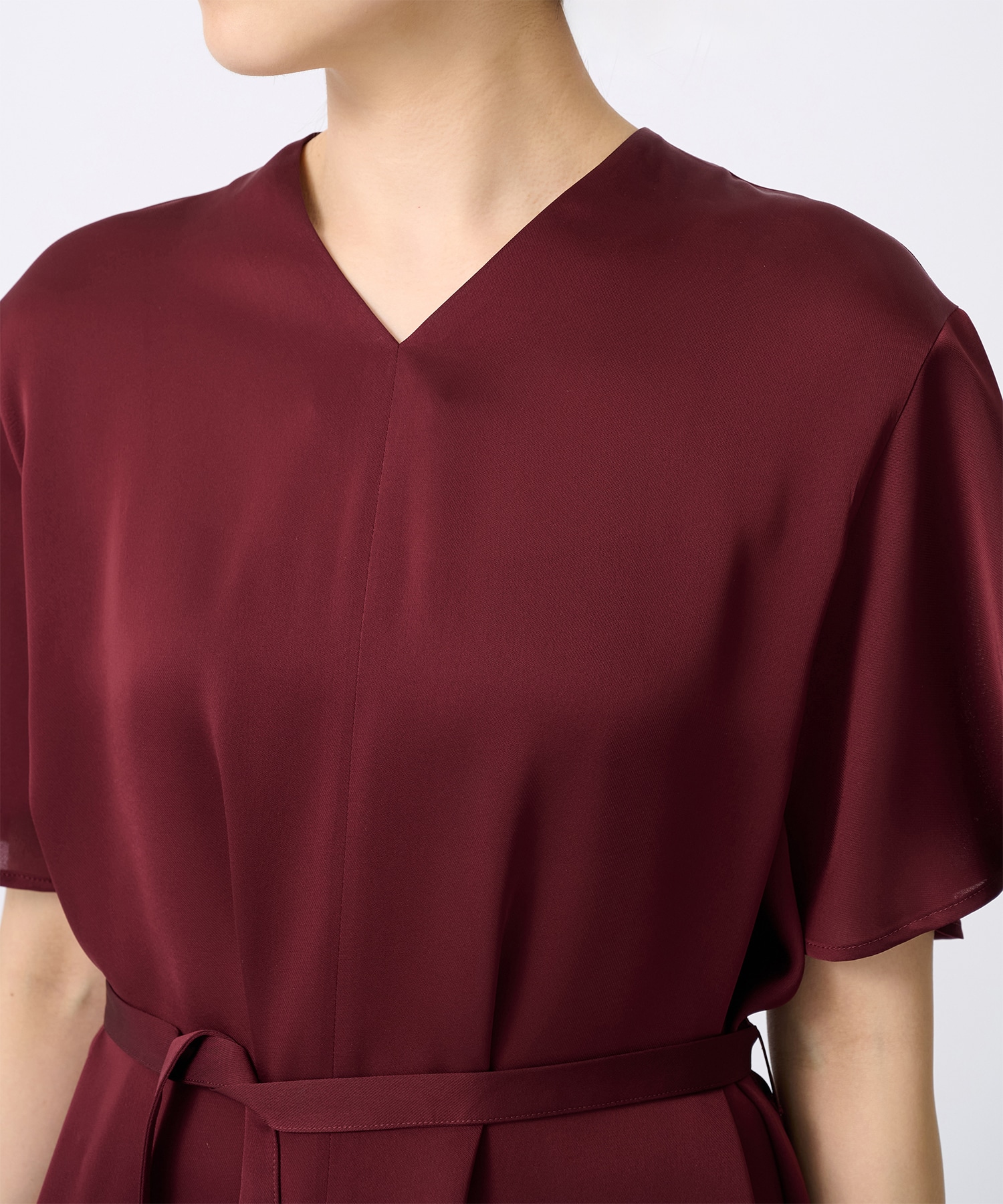 Satin Half Sleeve Blouse THE TOKYO