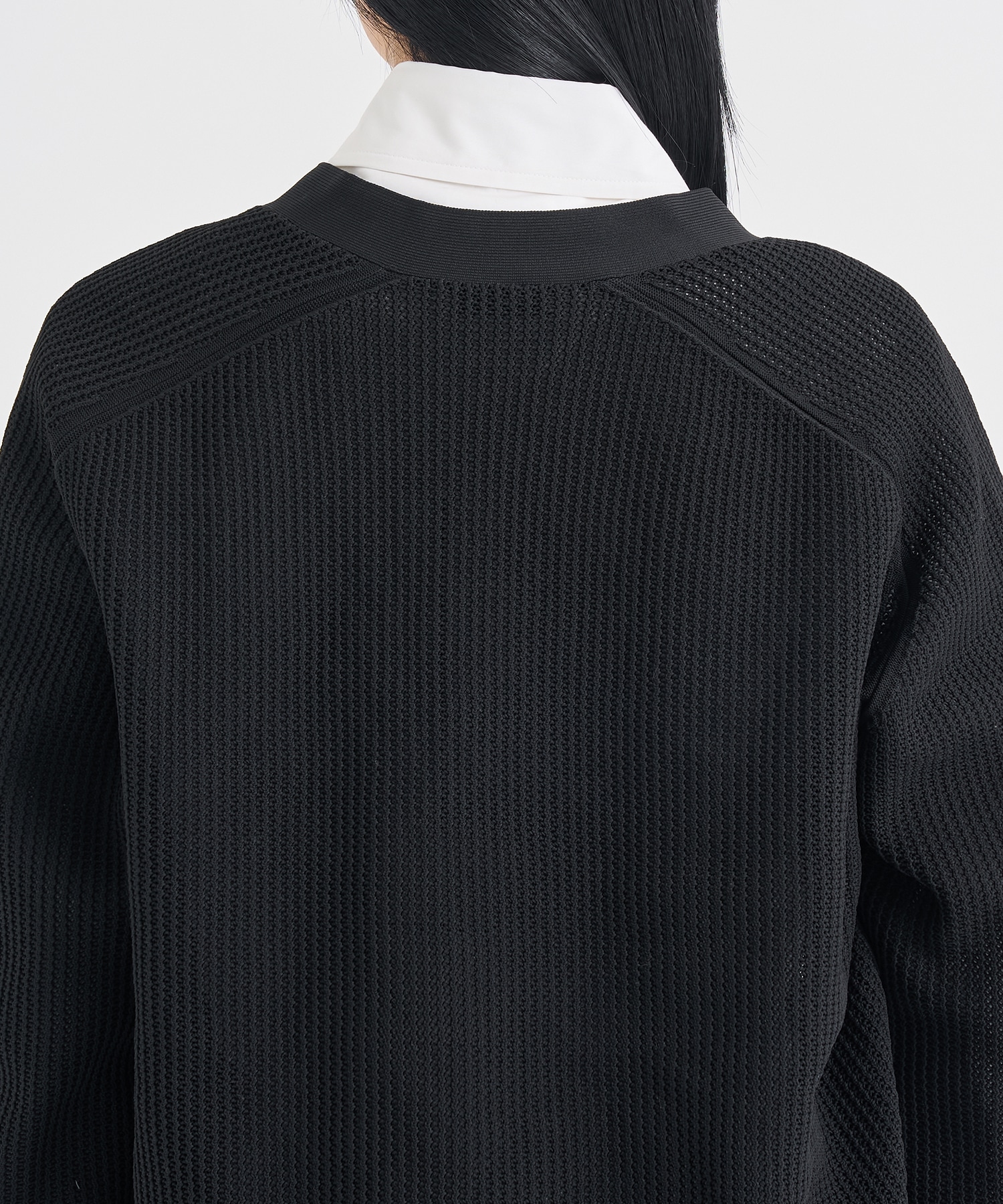 BIG KNIT V CD MESH MADISONBLUE