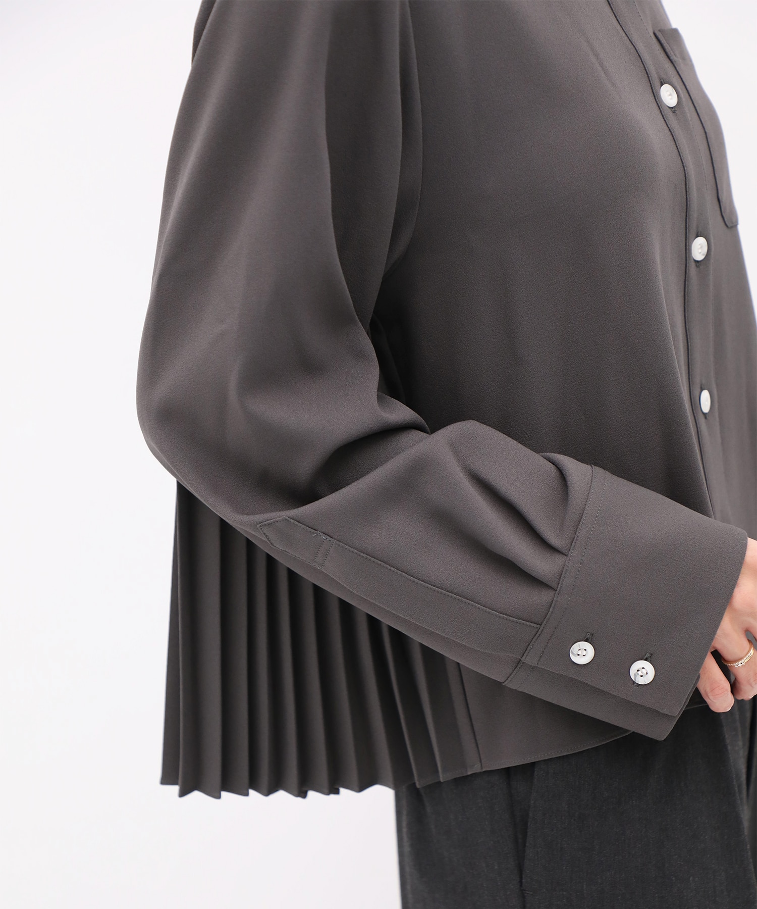 別注 Back Pleats L/S Shirt EZUMi