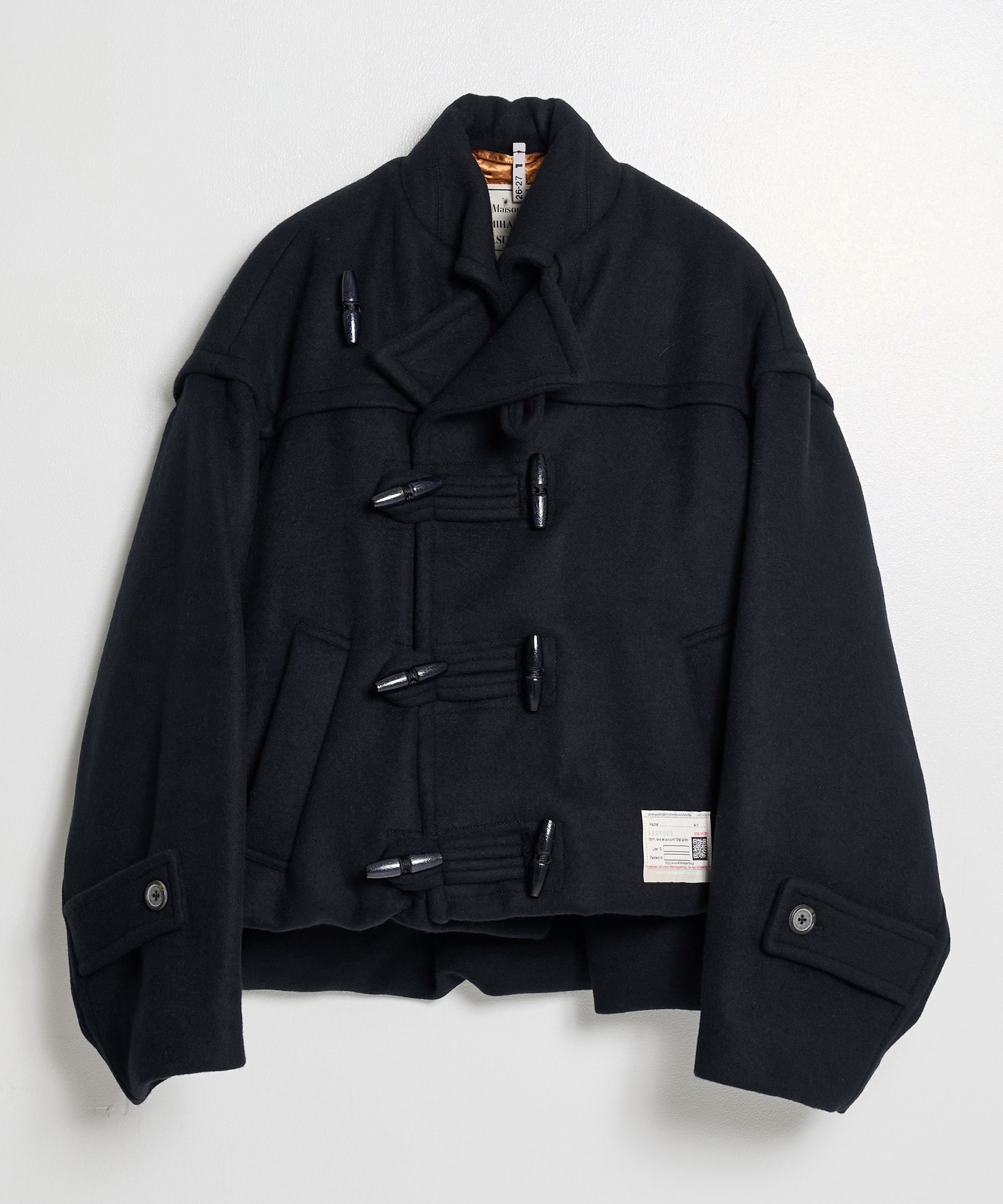 ROLL-UP HEM DUFFLE COAT Maison MIHARA YASUHIRO