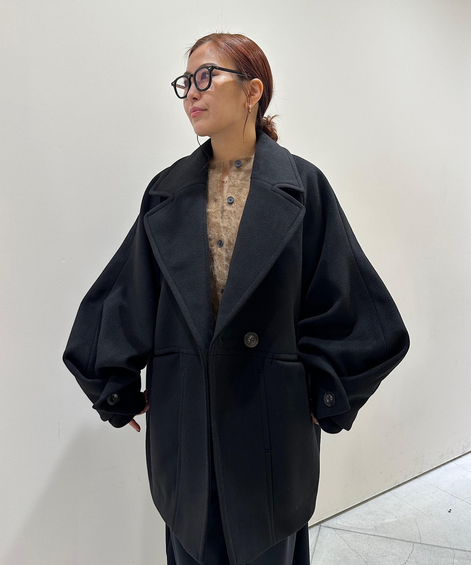 WRAP CUFF OVER COAT OMMO