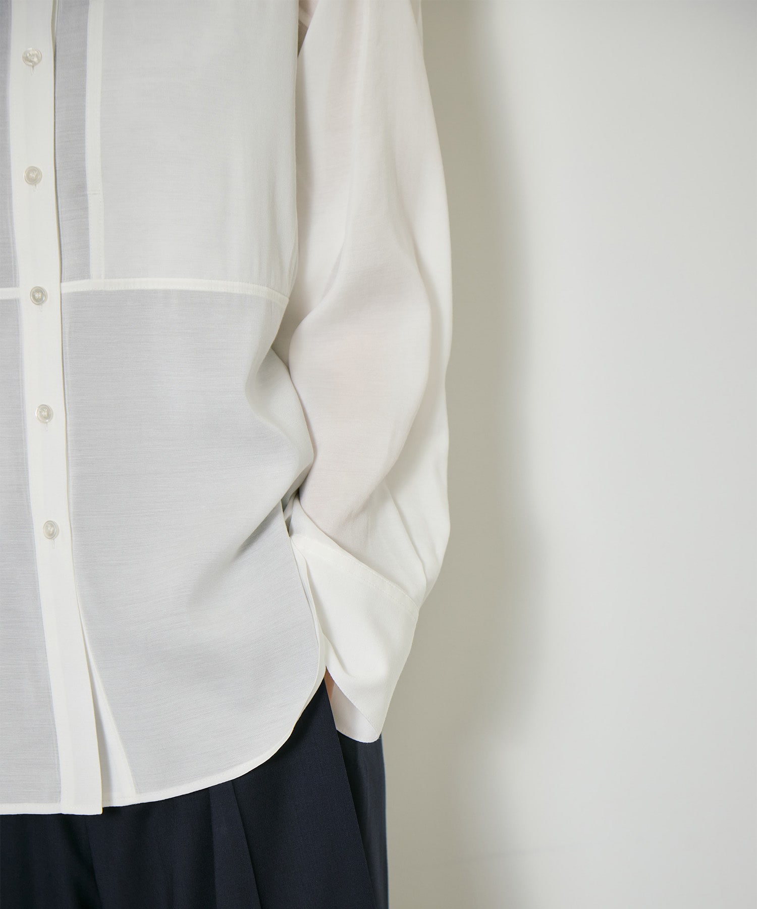 Silk Sheer Over Shirt CITY TOKYO