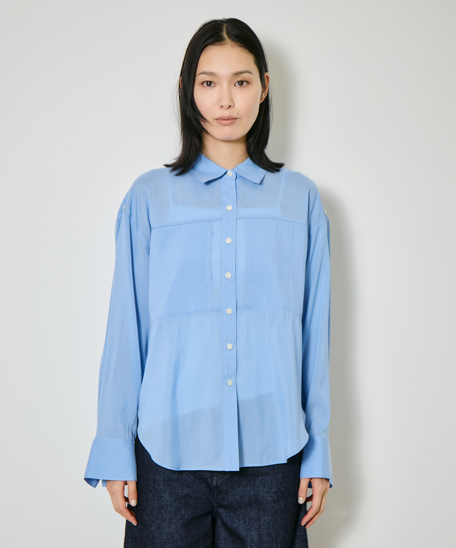 Silk Sheer Over Shirt CITY TOKYO