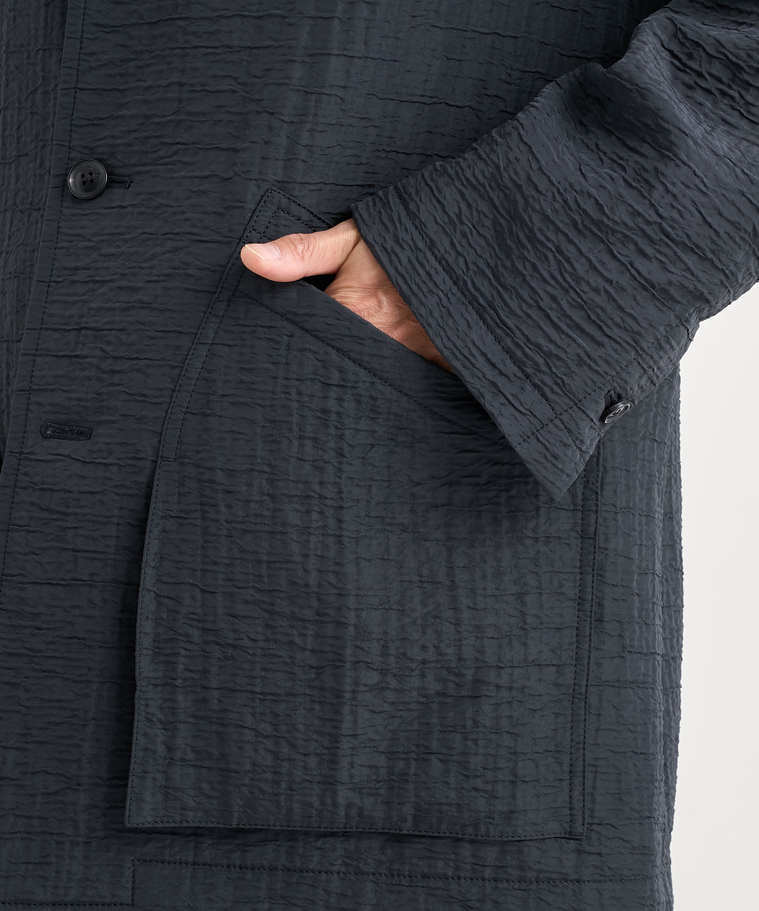 LEATHER -COLLAR JACKET IRENISA