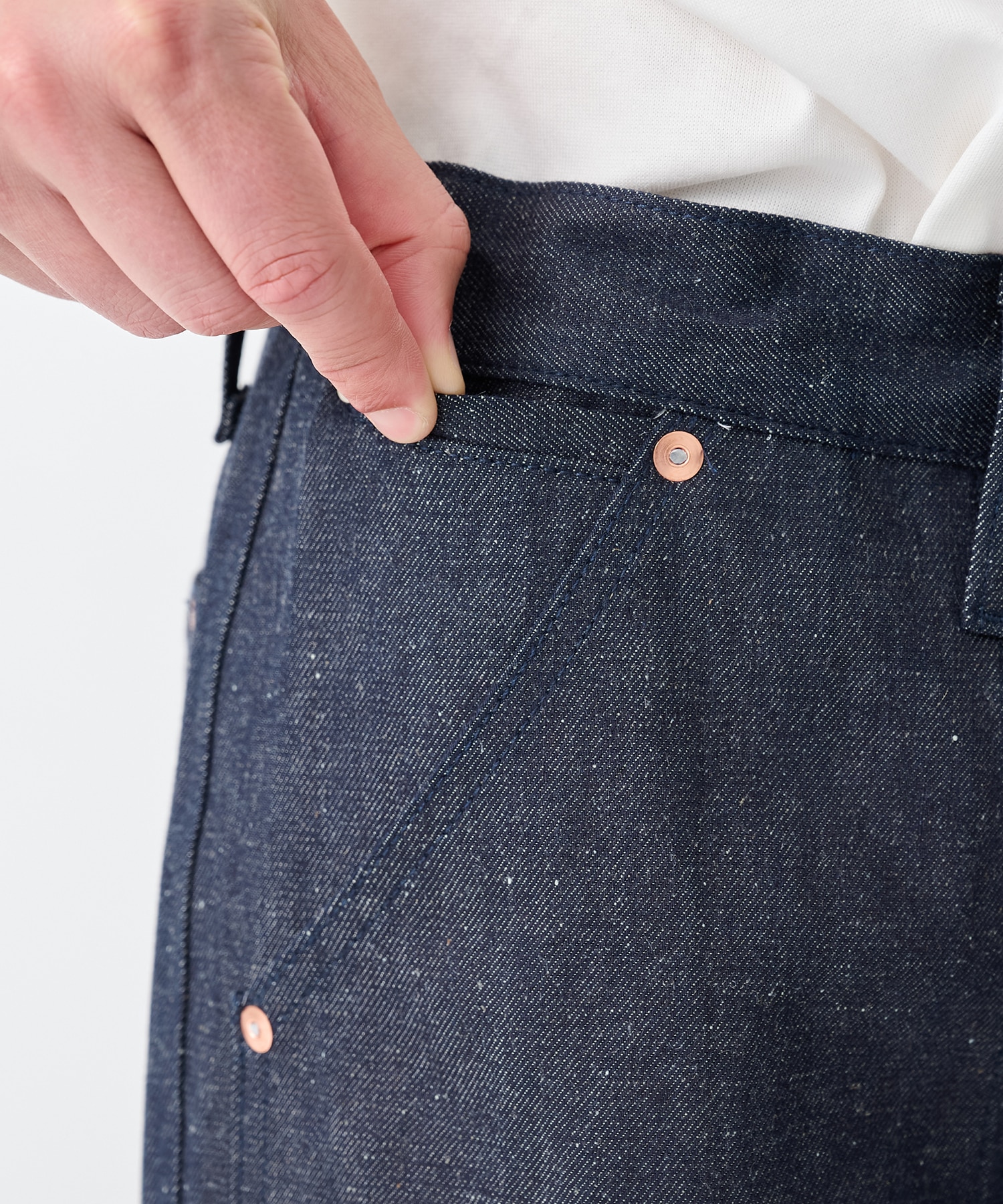 別注NEW CLASSIC WORK JEANS INDIGO LINEN TANAKA