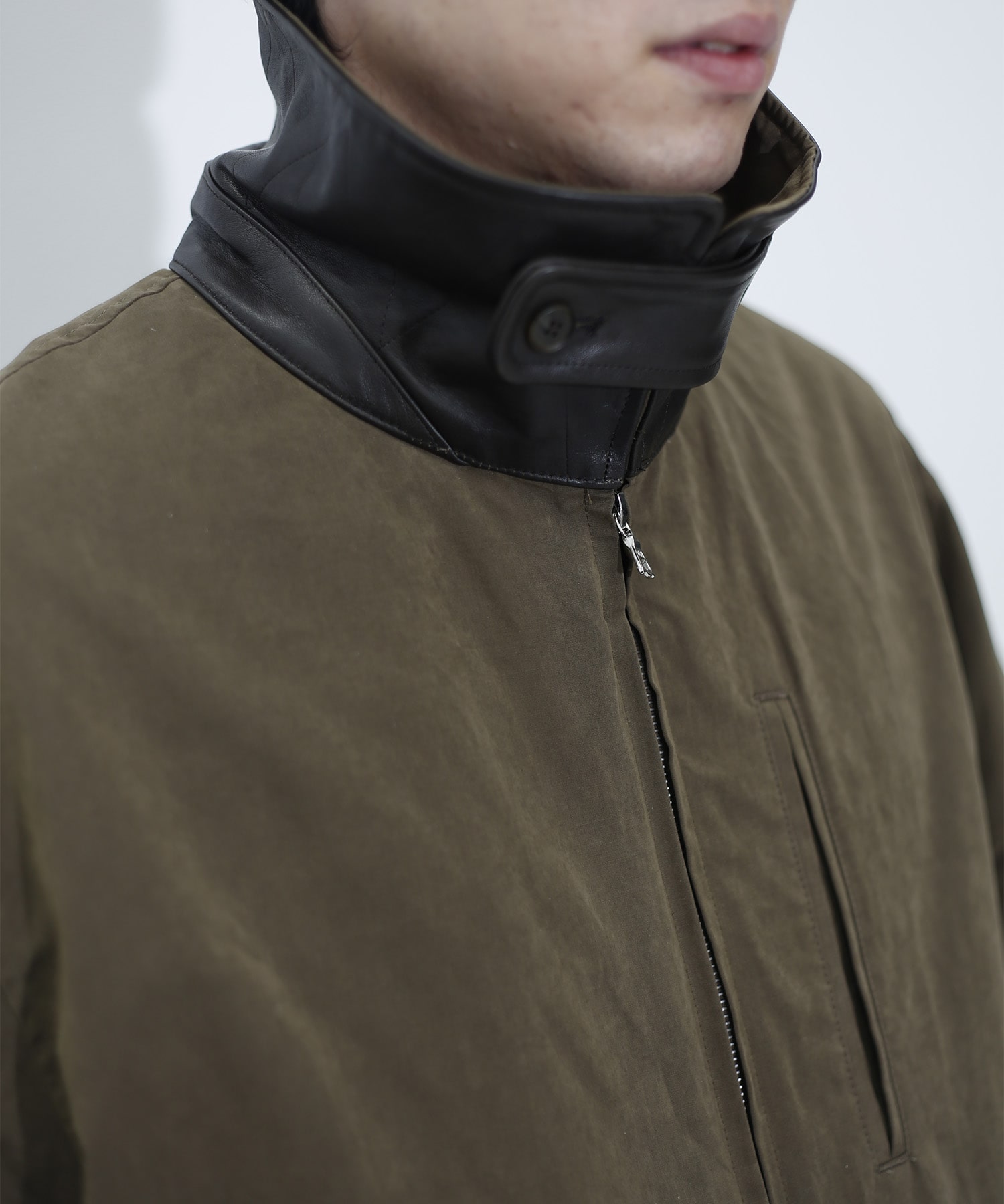 【シュタイン】ST.1576 DETATCHABLE COLLAR RESIN-FINISH COTTON JACKET ssstein