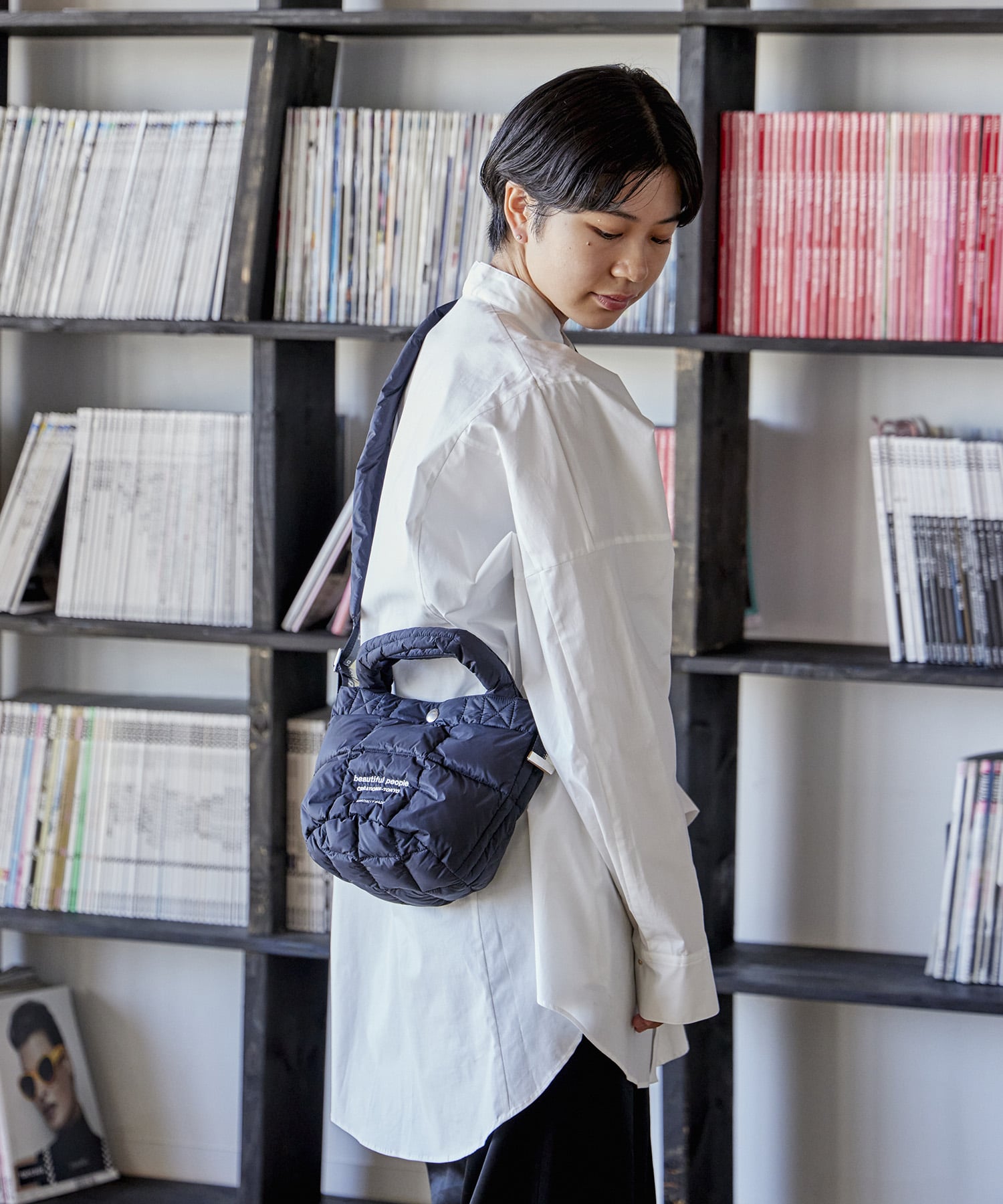 別注 PATTED MINI TOTE SHOULDER BAG beautiful people