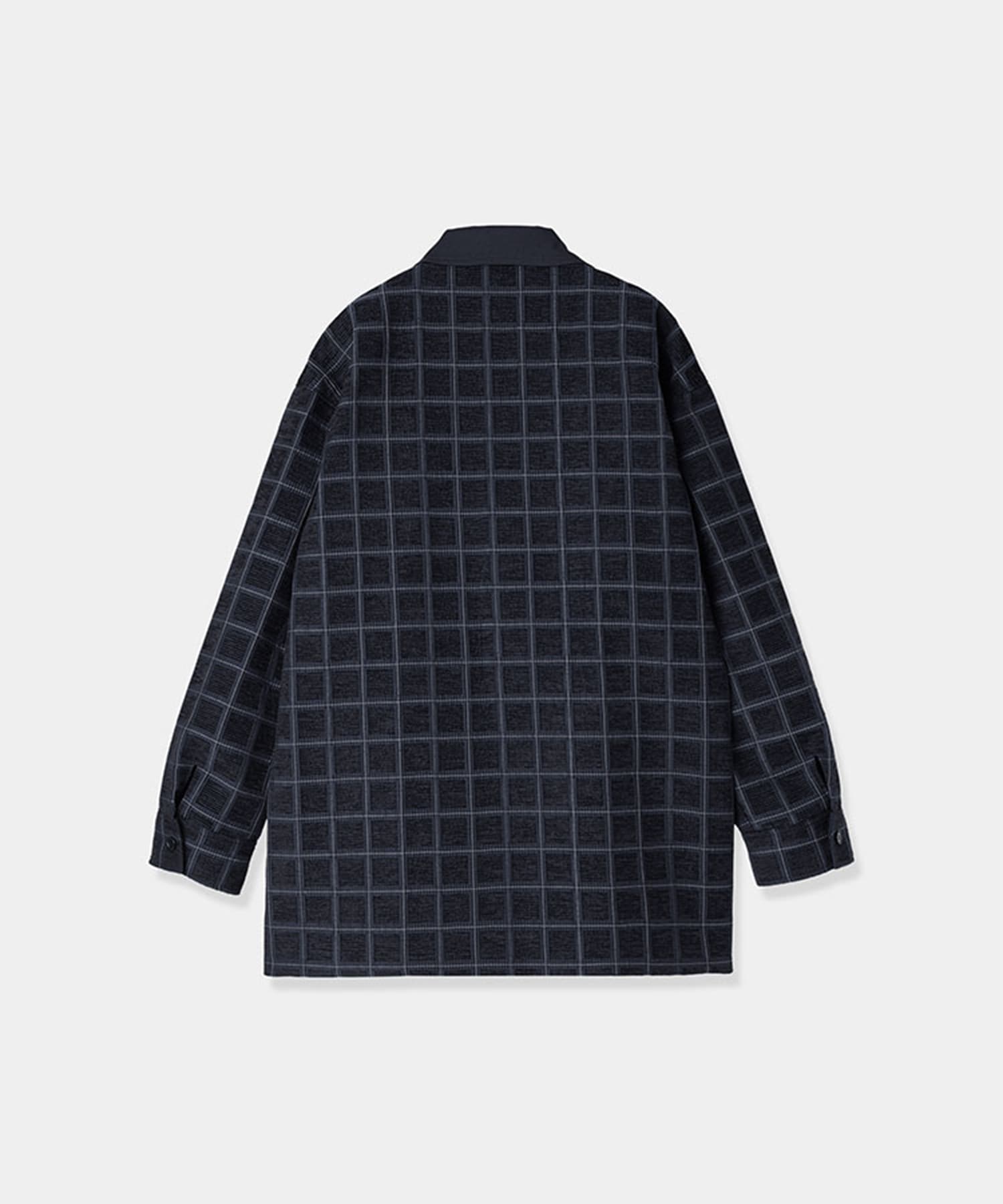 velvet jacquard check blouson Louren