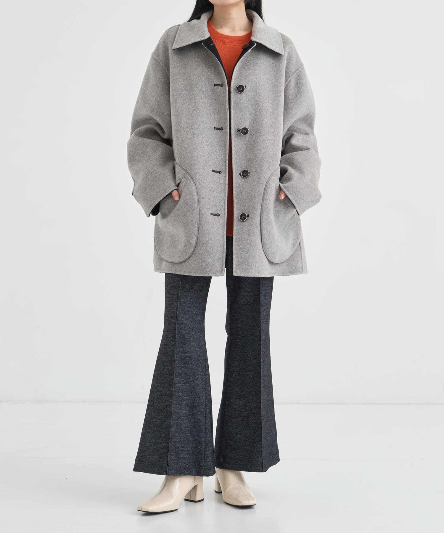 CASHMERE REVERSIBLE SHORT COAT THE TOKYO