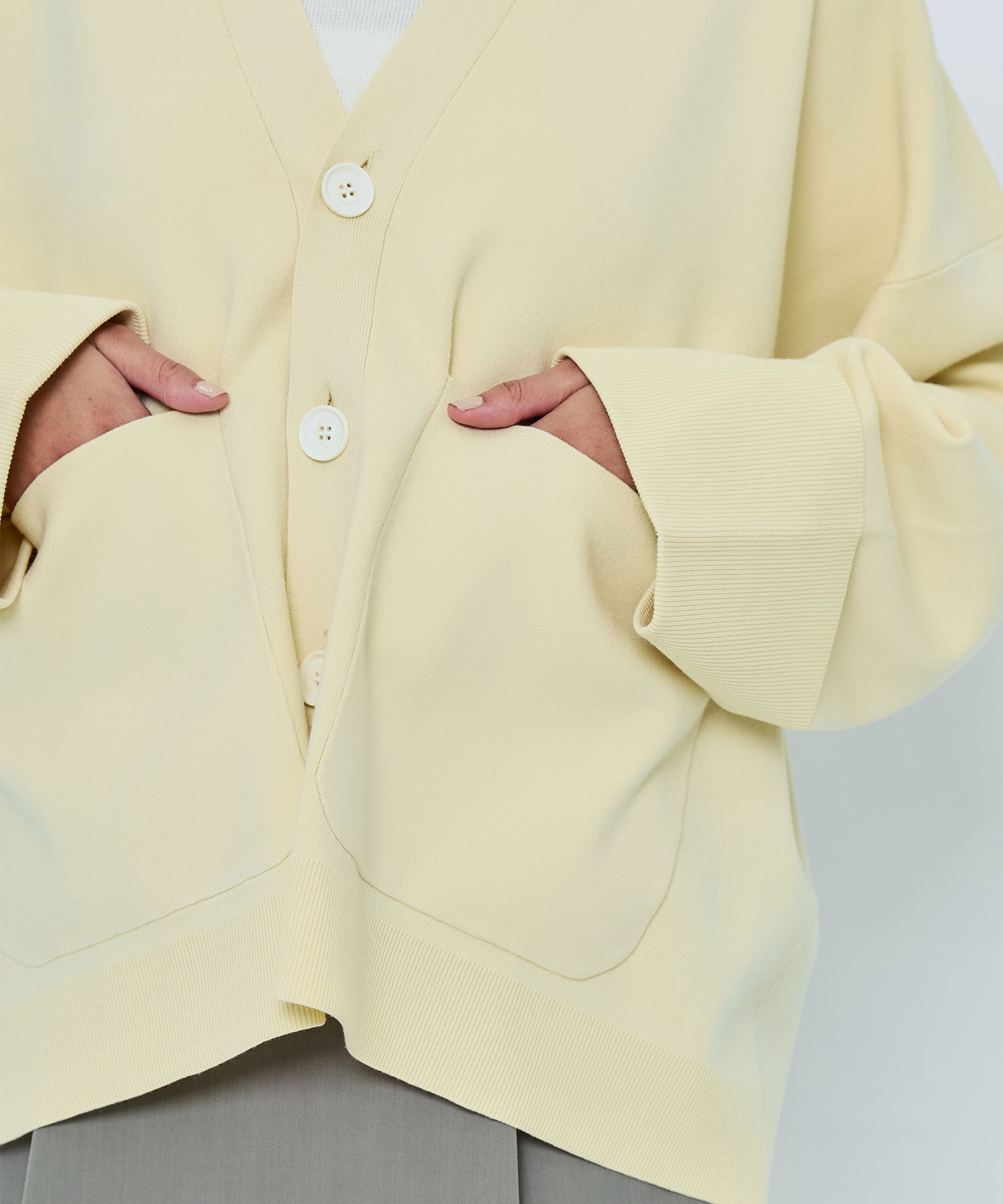 BOX WIDE-CARDIGAN ENFOLD