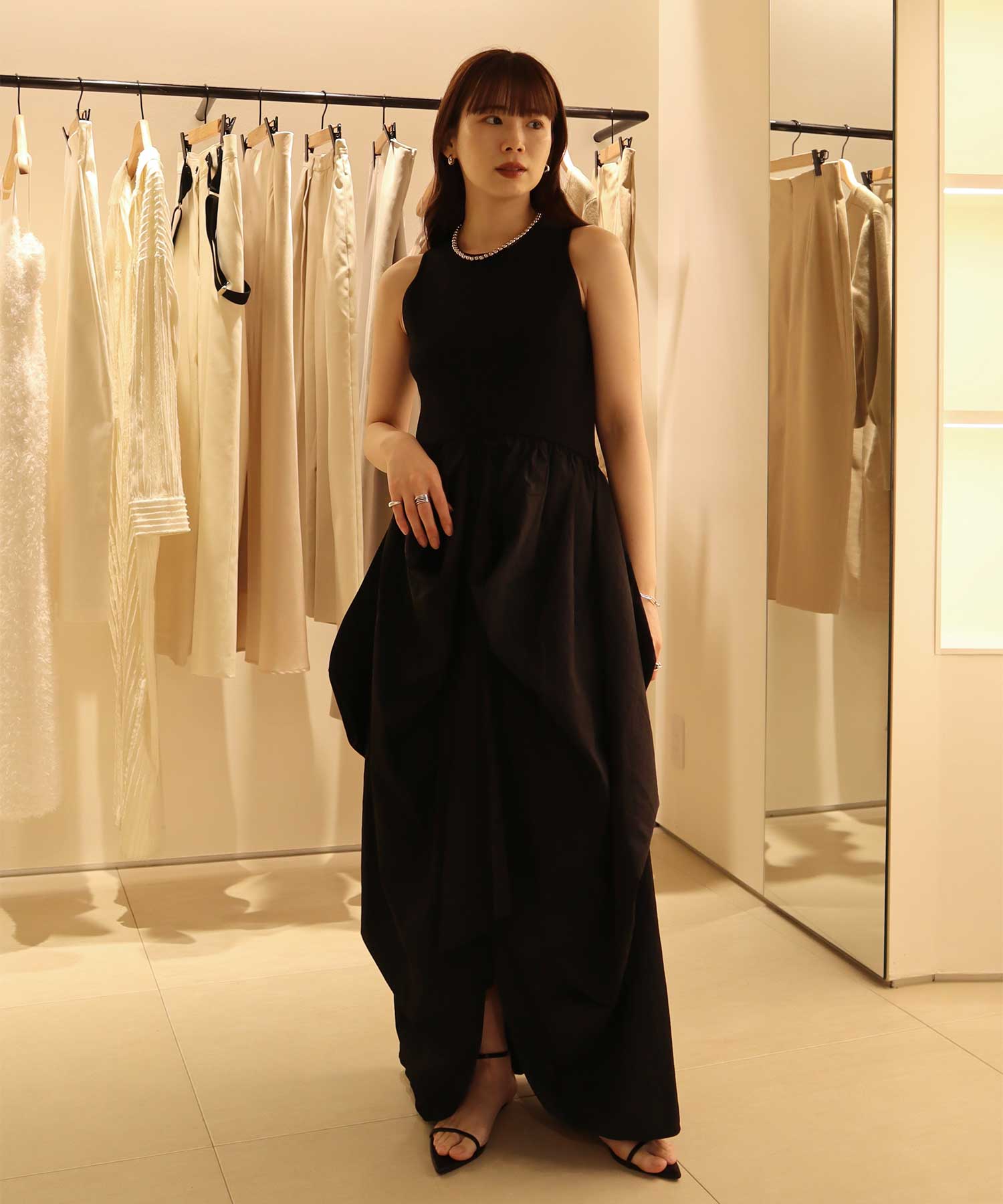 別注 docking cocoon dress Louren