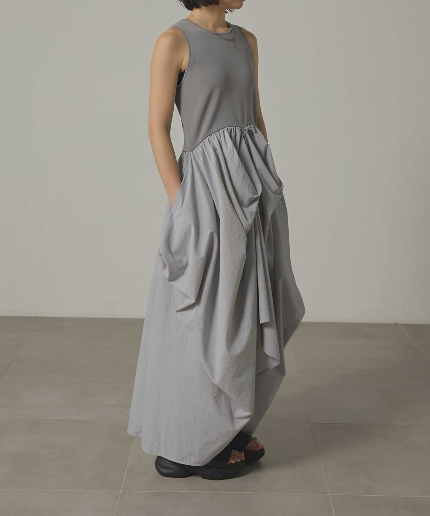 別注 docking coccon dress Louren
