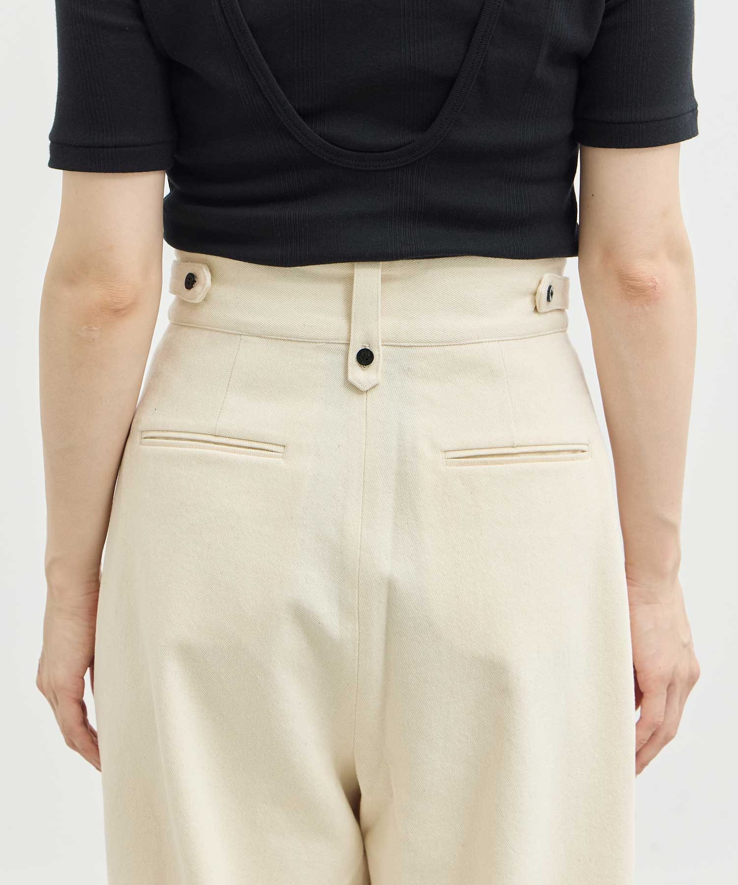 slab cotton cocoon pants Louren