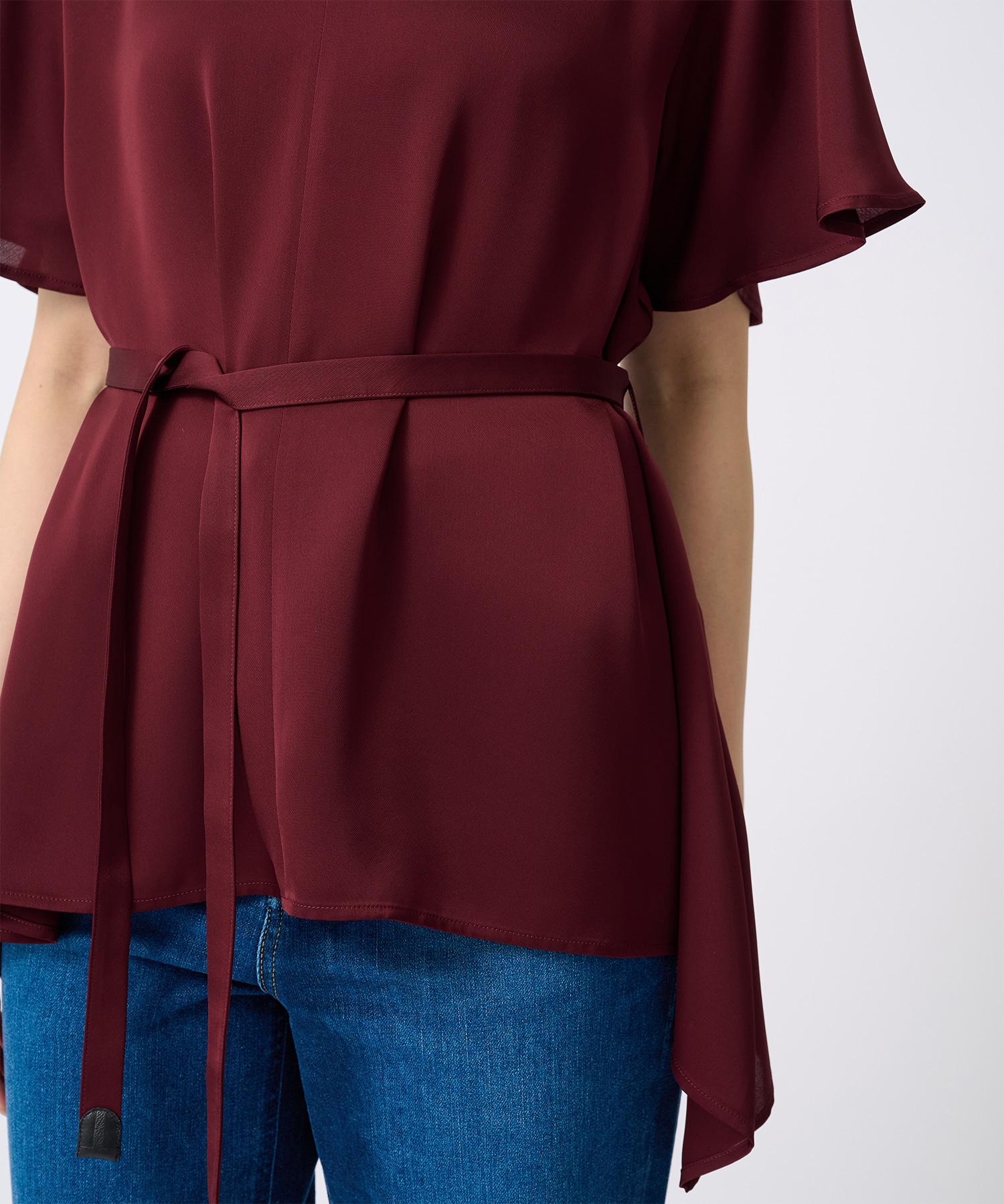 Satin Half Sleeve Blouse THE TOKYO