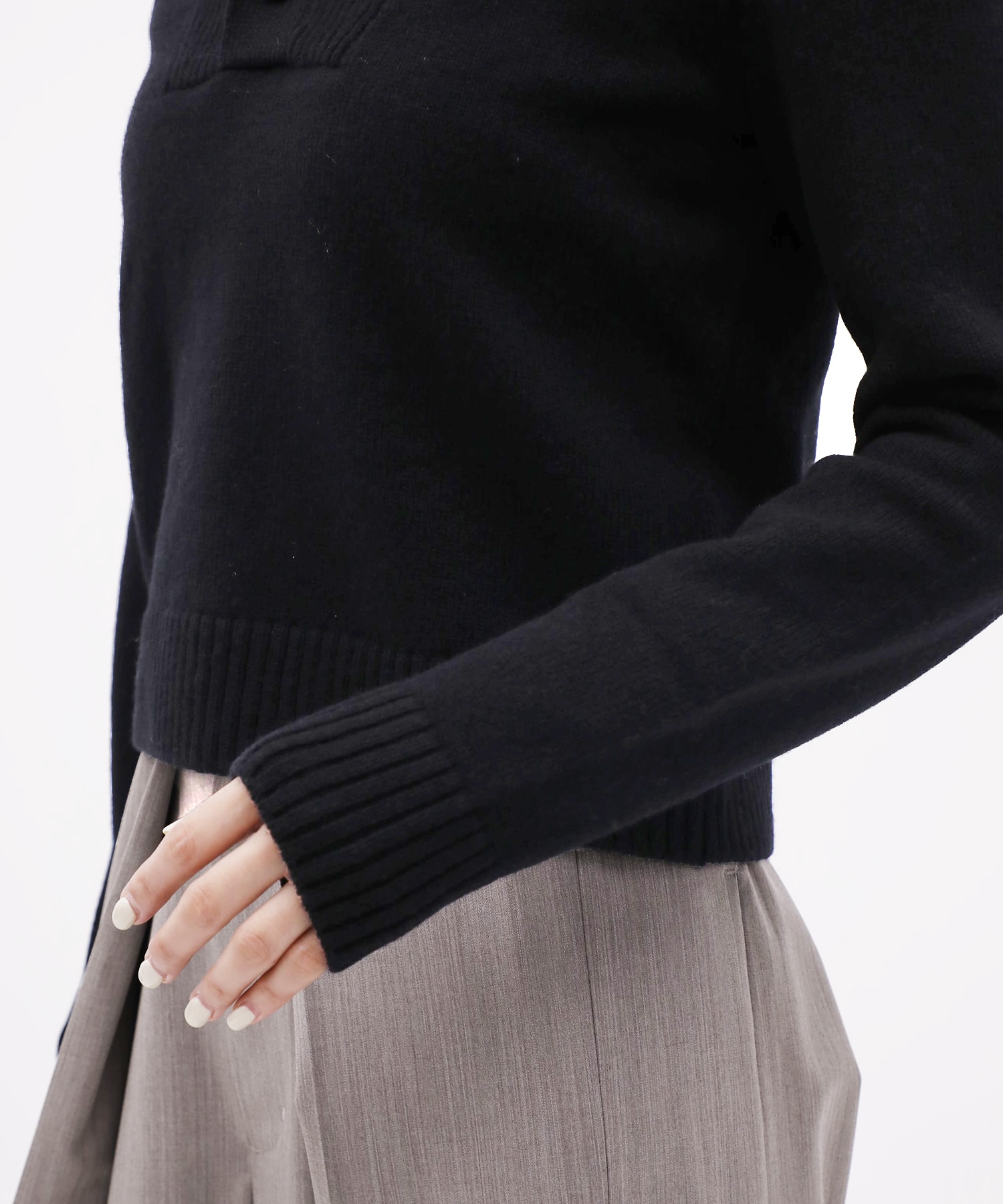 Lams Wool Knit Pullover KEISUKEYOSHIDA