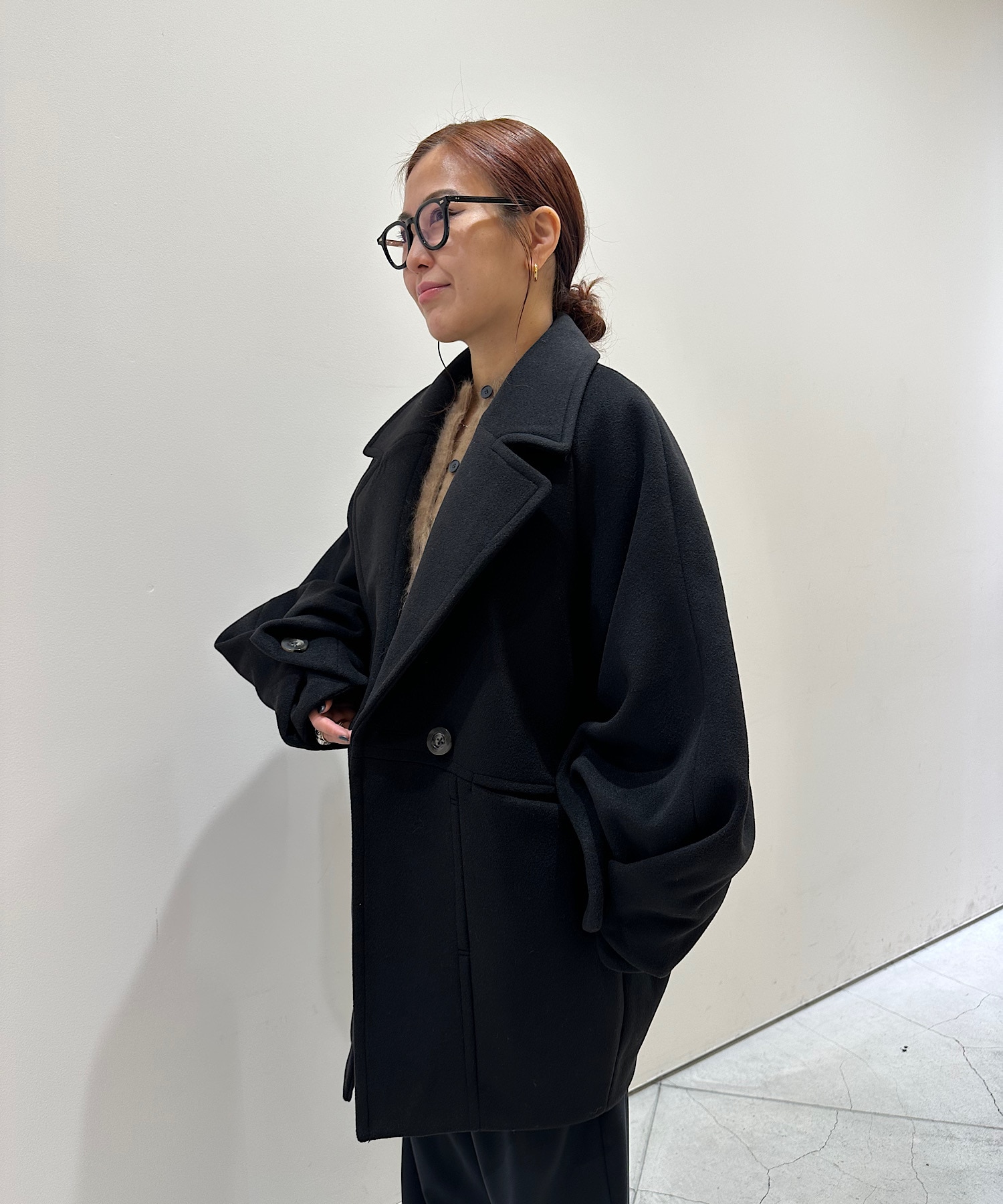 WRAP CUFF OVER COAT OMMO