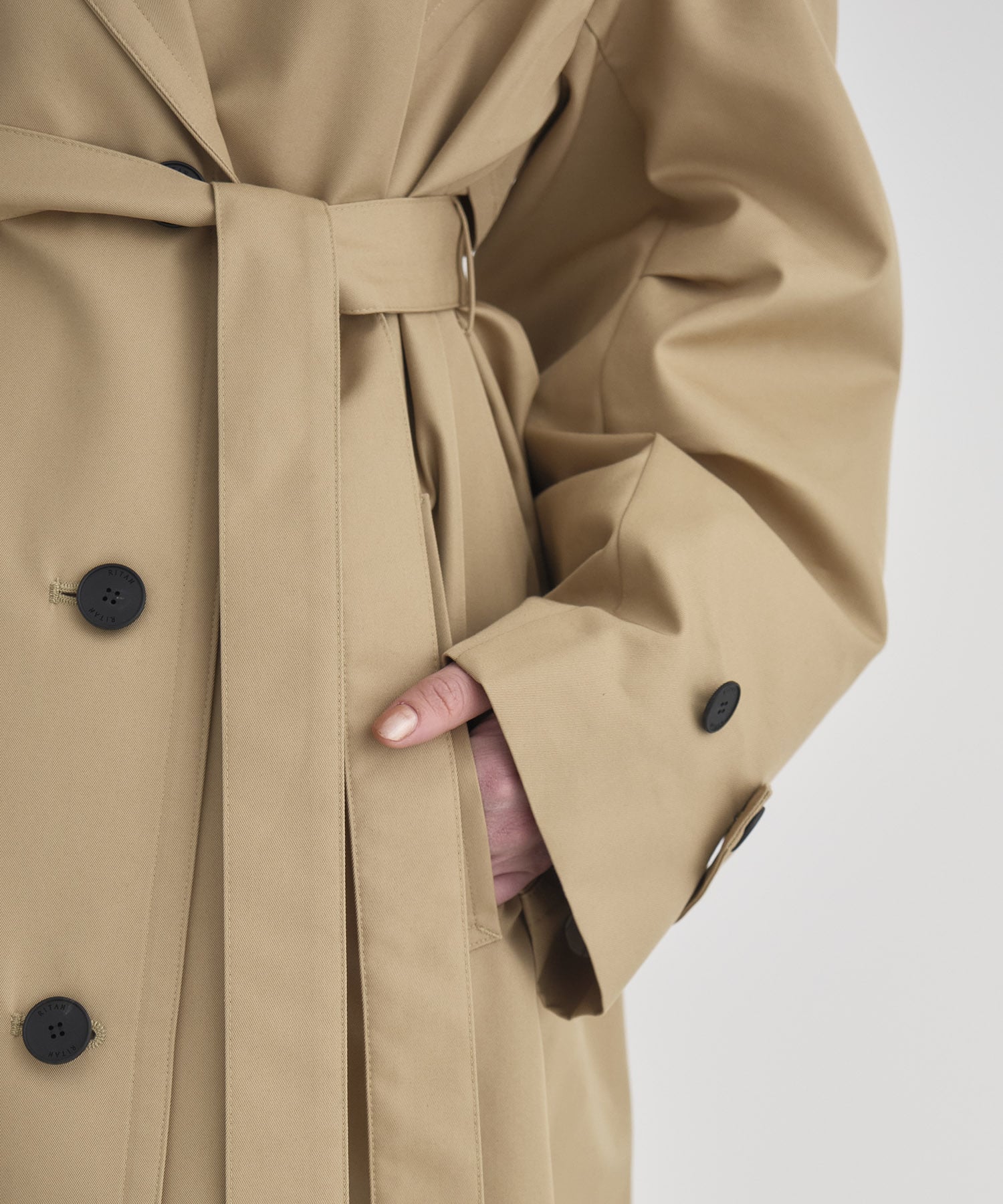 Wide Lapel Trench Coat RITAN