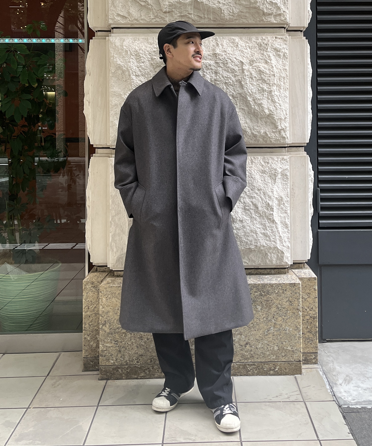 別注 THE BAL COLLAR COAT RERACS BRITISH MELTON THE RERACS