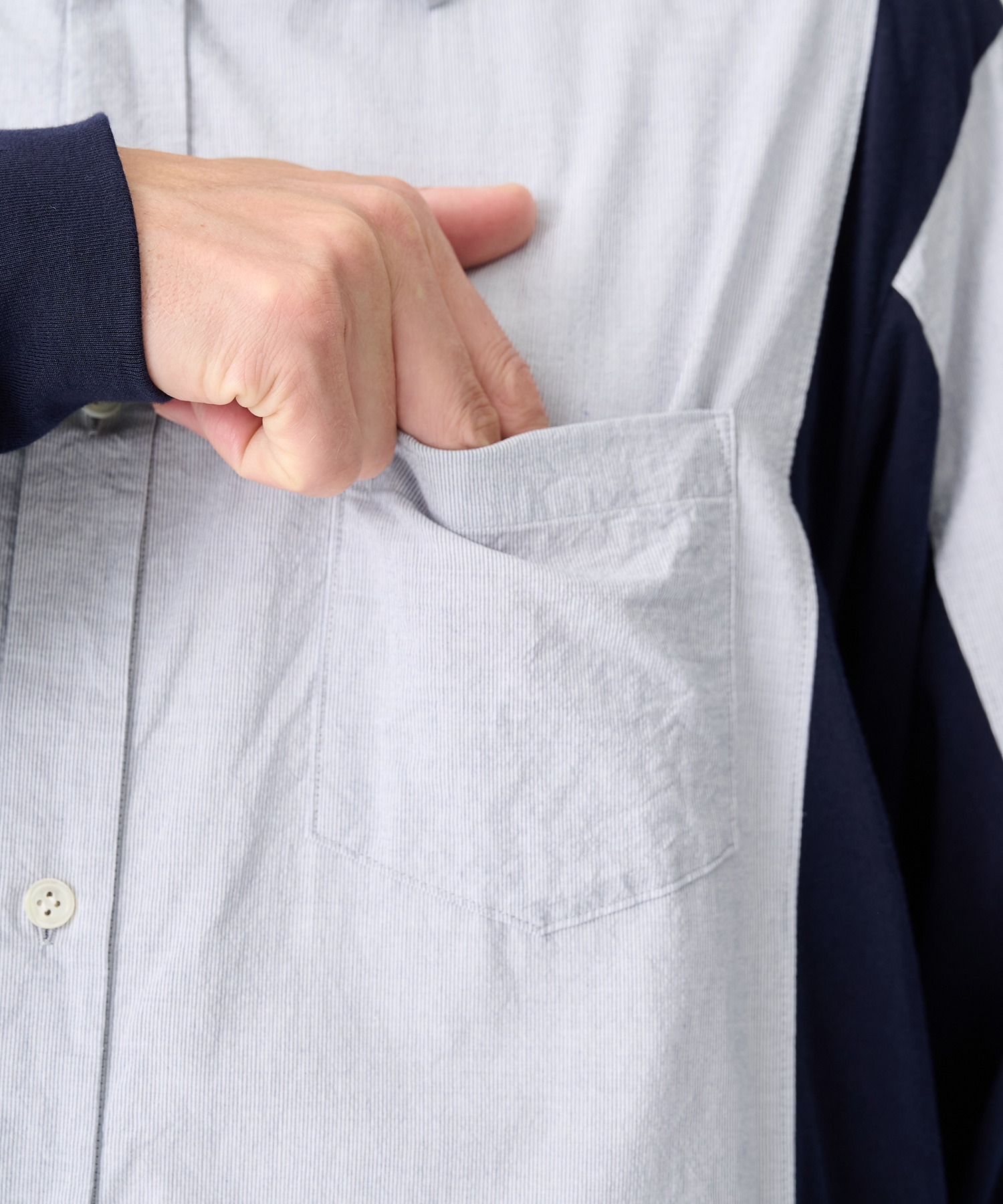 【アンダーカバー】UP1F4402 L/S Mix Shirts UNDERCOVER