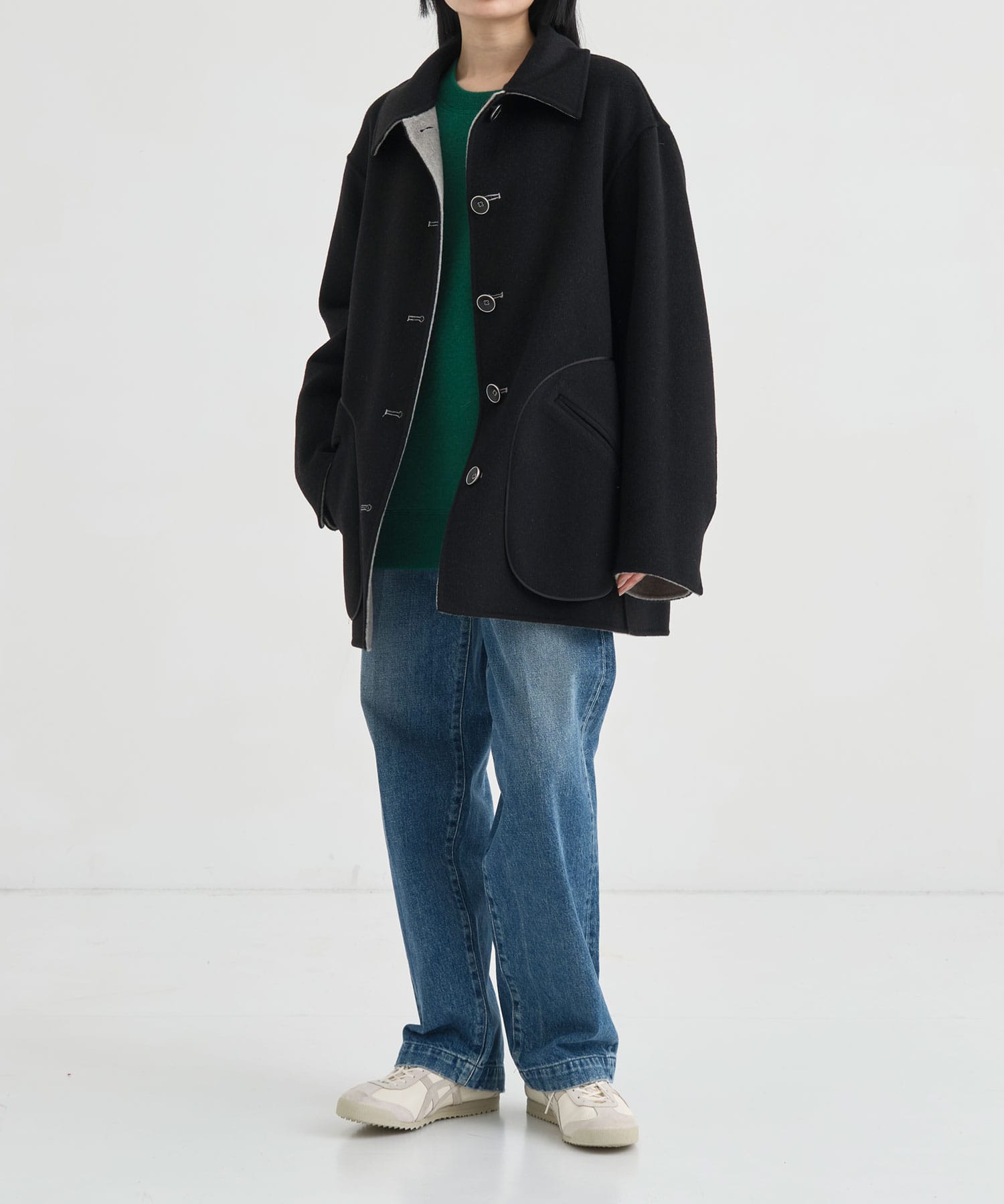 CASHMERE REVERSIBLE SHORT COAT THE TOKYO