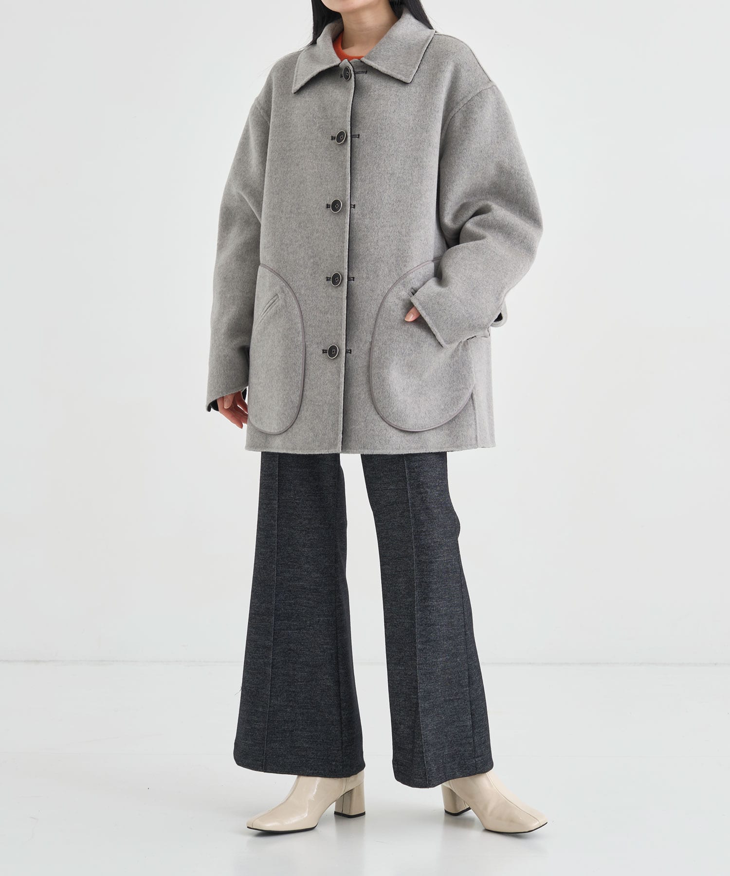 CASHMERE REVERSIBLE SHORT COAT THE TOKYO