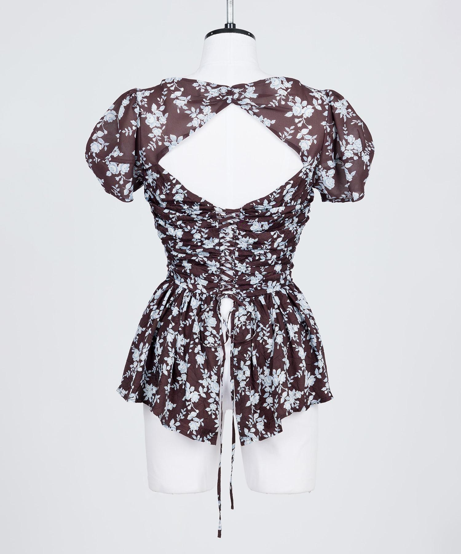 PUFF SLEEVE GATHERED BLOUSE FETICO