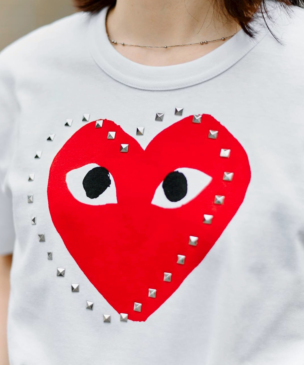 国内発送♥COMME des GARCONS Play ドット ハートTシャツ (COMME