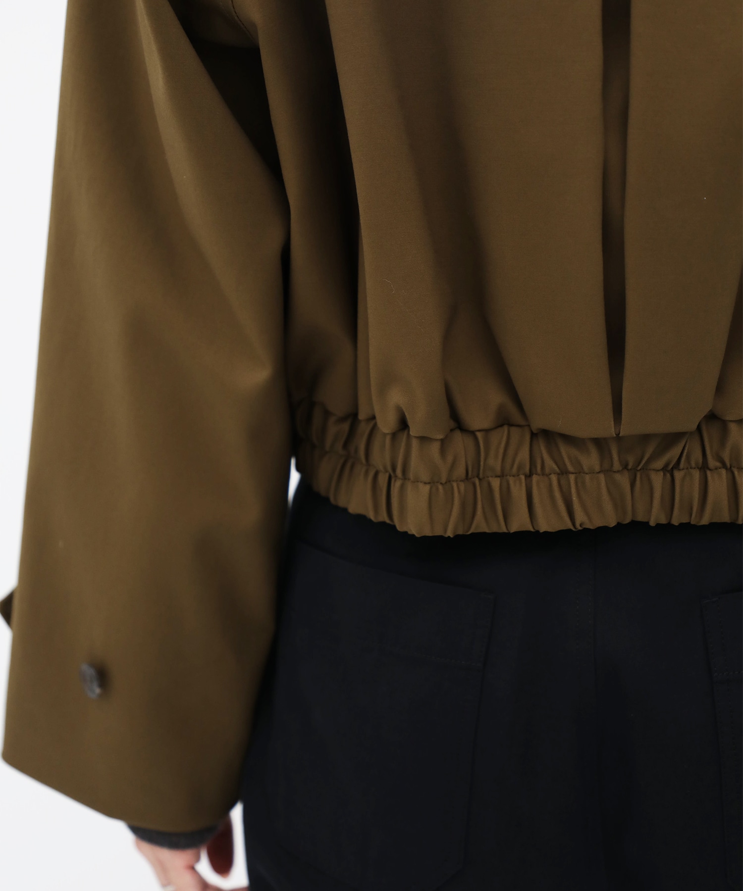 Double Cloth Stand Collar Blouson CITY TOKYO
